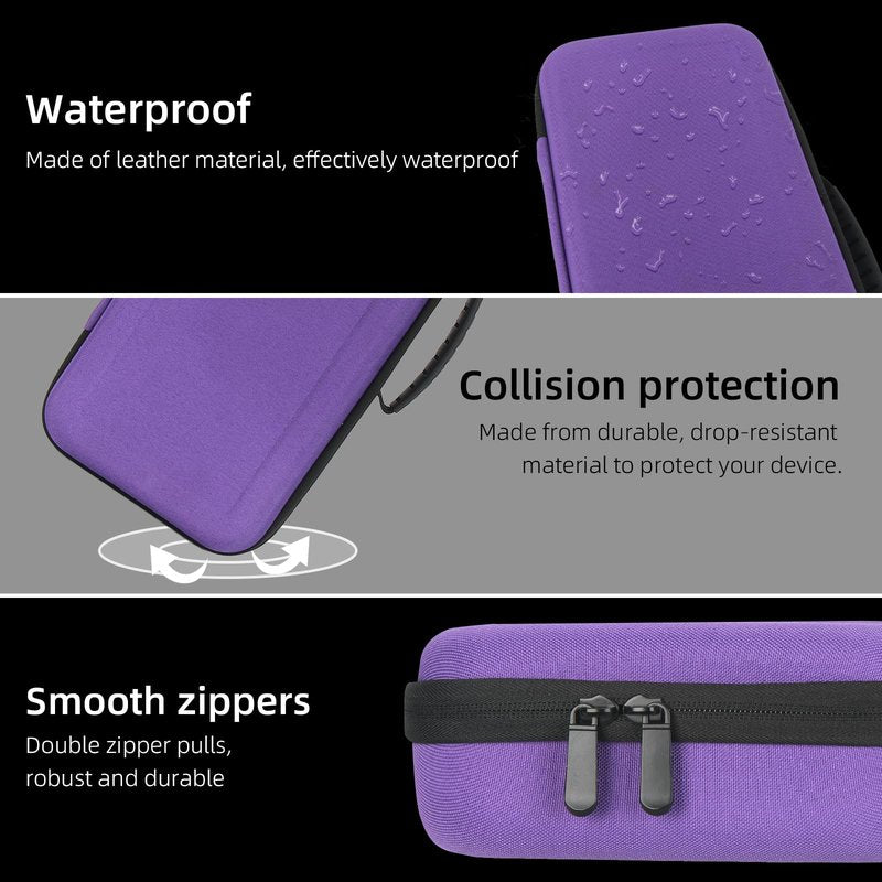 LIUIIVIRI Hard Travel Case Compatible with Dyson airstraight HT01 Hair Straightener & Power Supply, Waterproof and Shockproof Storage Carrying case (Purple)