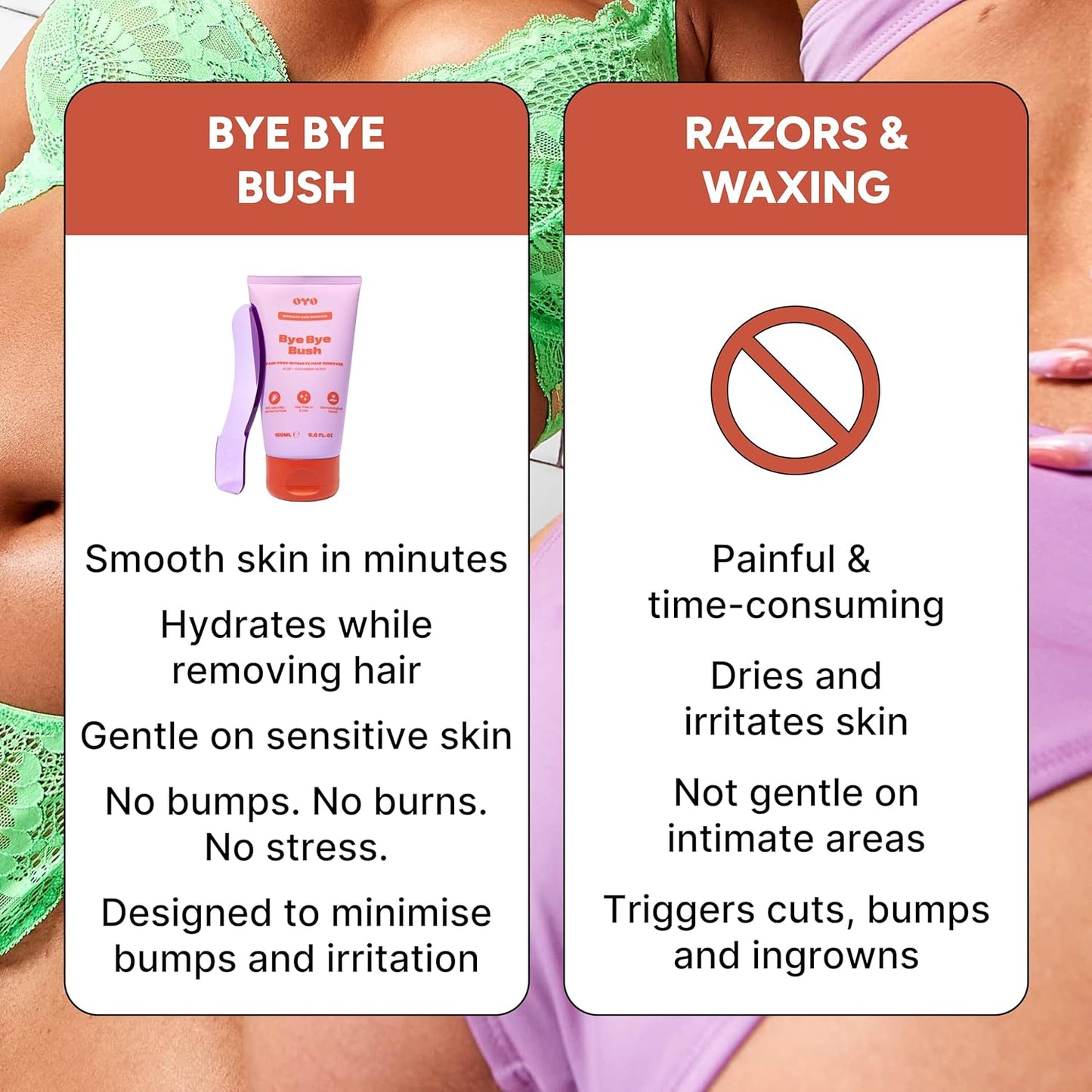 Hair Removal Cream for Women - Sensitive Skin Formula with Aloe & Cucumber | 5 fl oz for Bikini, Thighs & Armpits