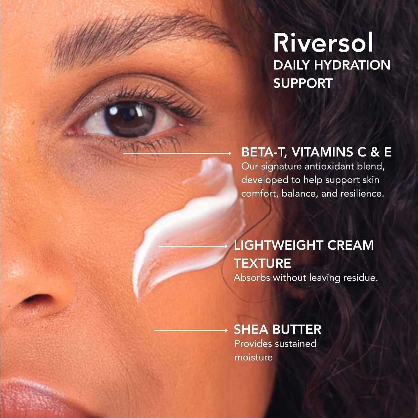 Riversol Rosacea Cream - Face Moisturizer for Dry & Sensitive Skin | Redness Relief & Anti-Aging Hydration | Fragrance-Free, 4-Month Supply