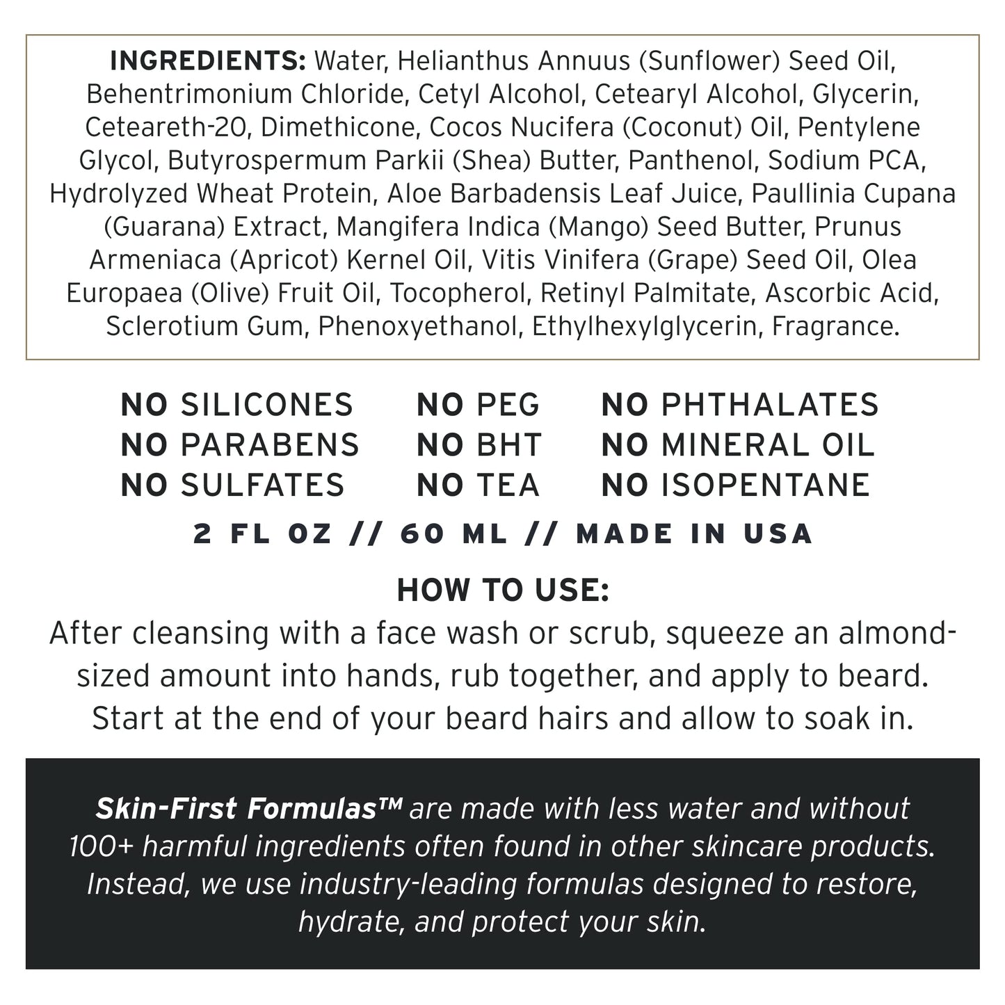 Supply Fortifying Beard Conditioner – Fast-Absorbing, Plant-Based Formula to Soften, Strengthen & Nourish Beard and Skin – Supports a Healthier, Softer Beard – 3.4oz