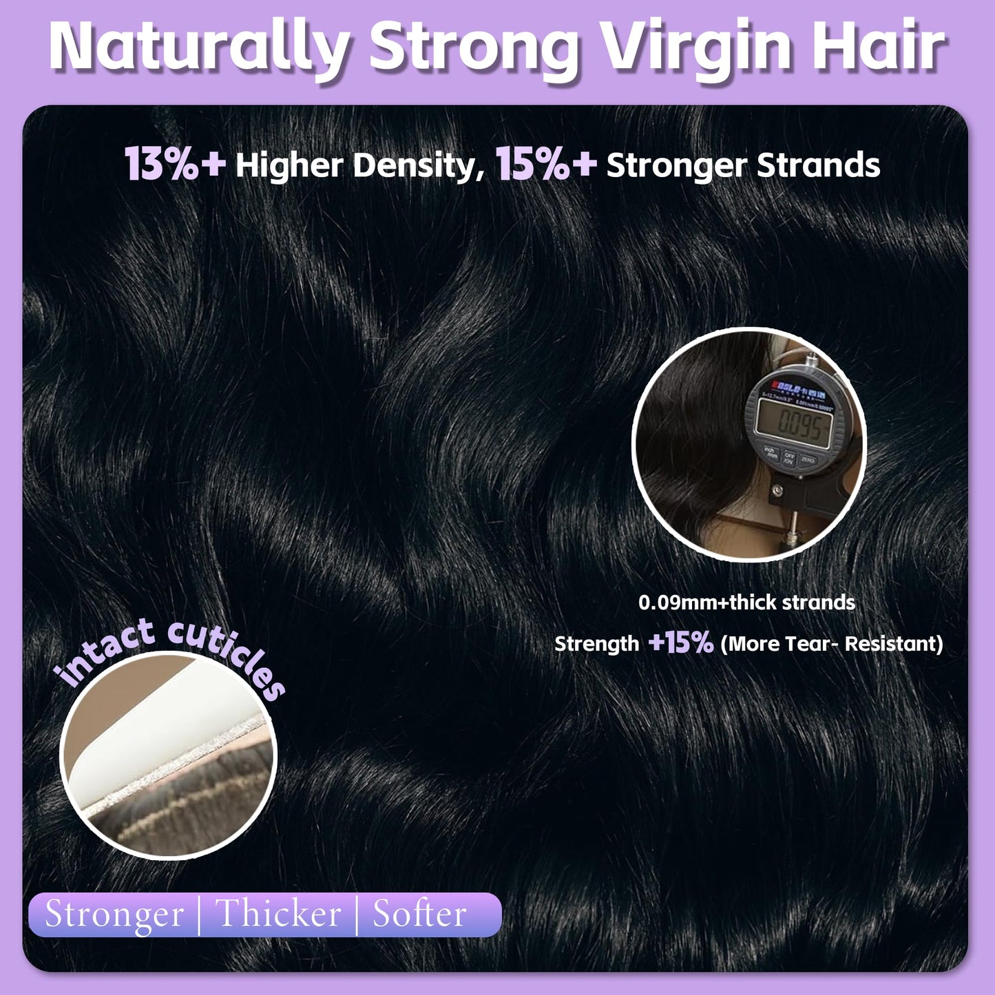 16A Raw Human Hair Bundles 18 20 22 24 Inch Body Wave Bundles Human Hair 100% Unprocessed Brazilian Hair 4 Bundles Human Hair Extensions Quick Weave Triple Lifespan Virgin Remy Hair Natural Black