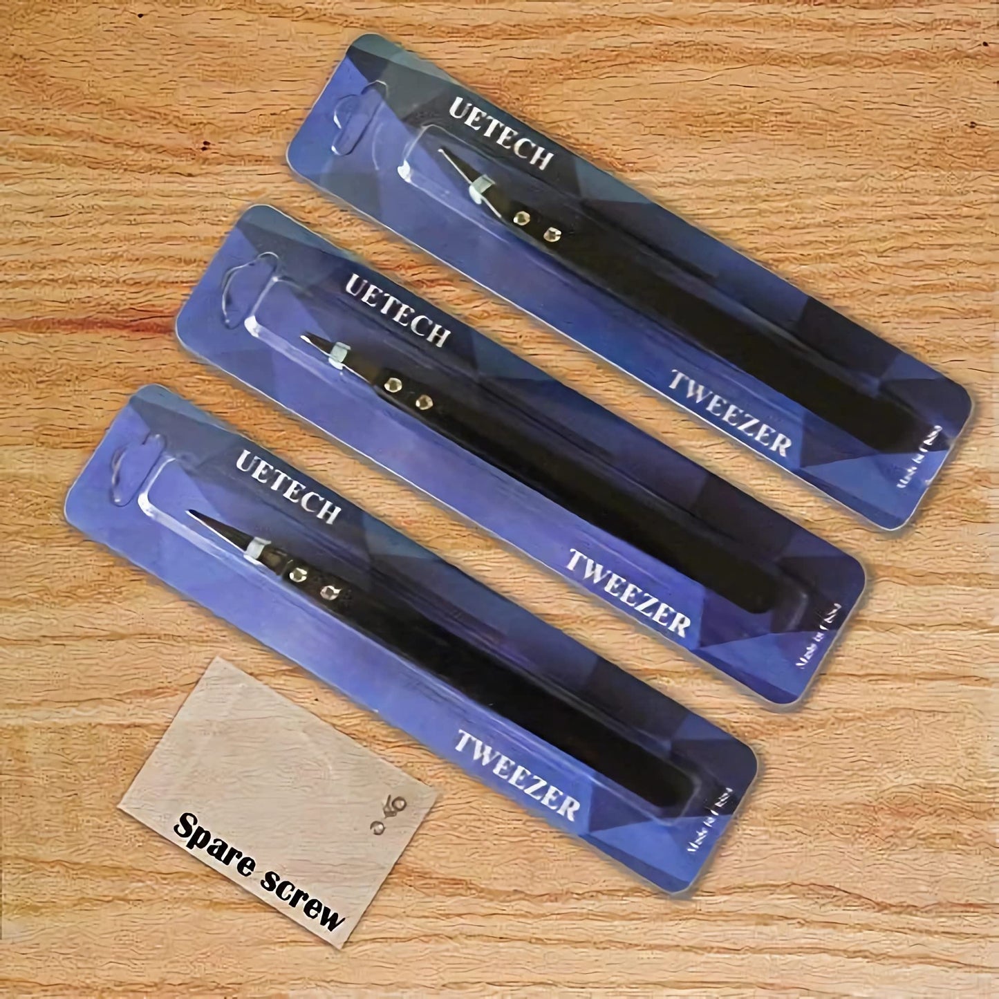 Black Ceramic Tweezers Set - Antistatic, Anticorrosion, Antimagnetic, Highly Heat Resistant up to 3000F (3 Pack) - Stainless Steel Handle - Zirconia Tips