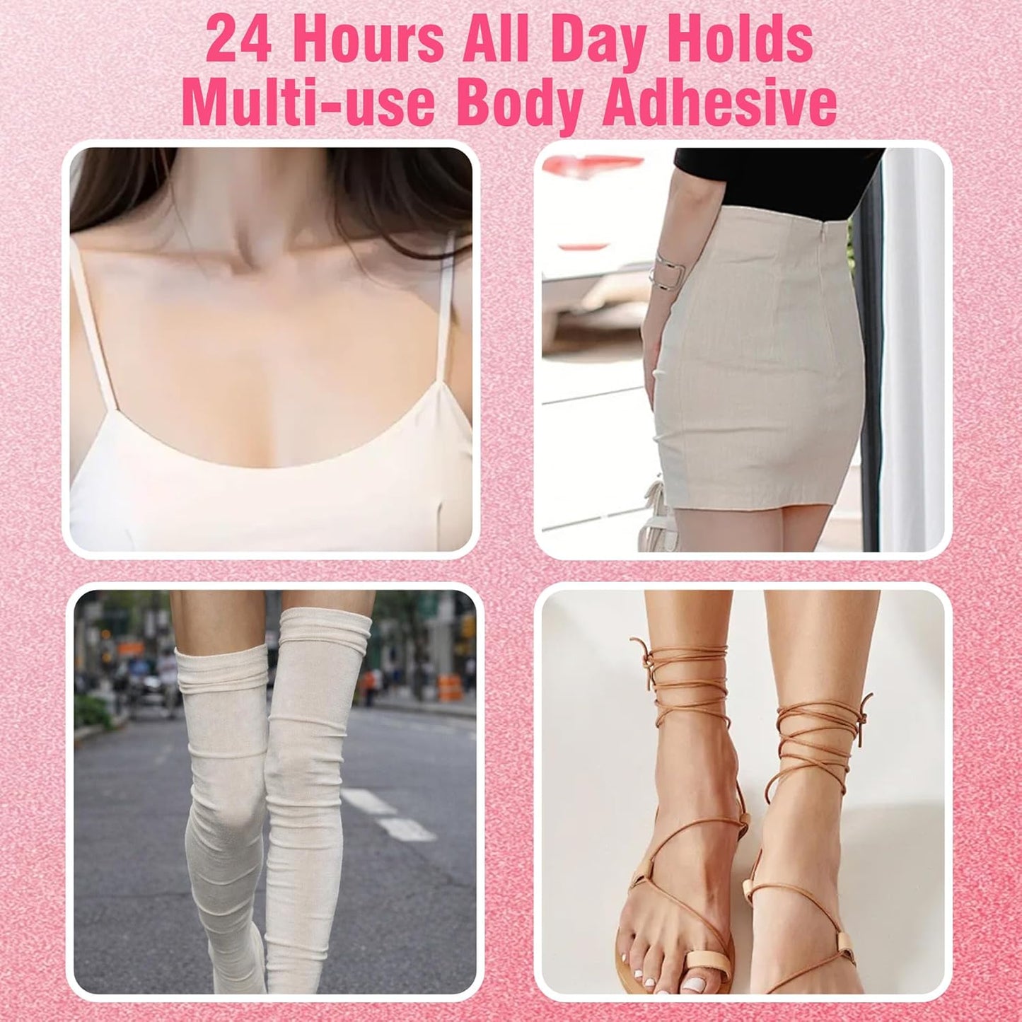 Body Adhesive Glue for Clothes - Sweat Proof, Water Wash Off Fabric-Safe Liquid | 30ml for Strapless Dresses & Blouses