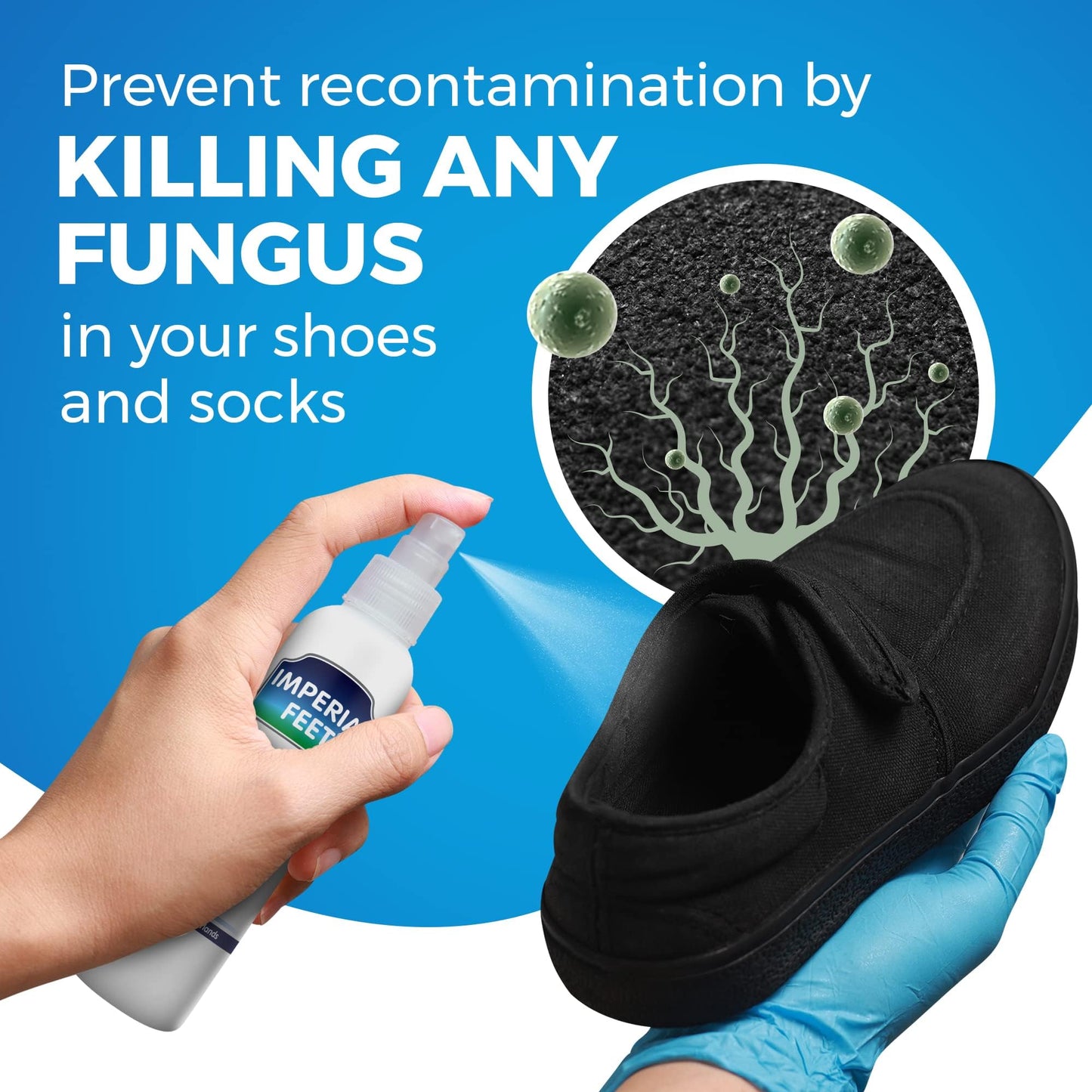 Toenail Fungus Treatment Extra Strength - Advanced Foot & Shoe Deodorizer Spray - XL - Athletes Foot Shoe Spray for Fungal Treatment - 5.07 Fl oz