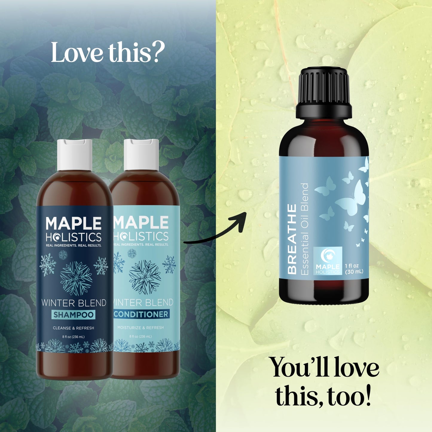 Sulfate Free Hard Water Shampoo and Conditioner - Hard Water Hair Treatments of Product and Minerals with Five Mint Essential Oils for Replenishing Hydration and Hair Shine - Paraben & Cruelty Free