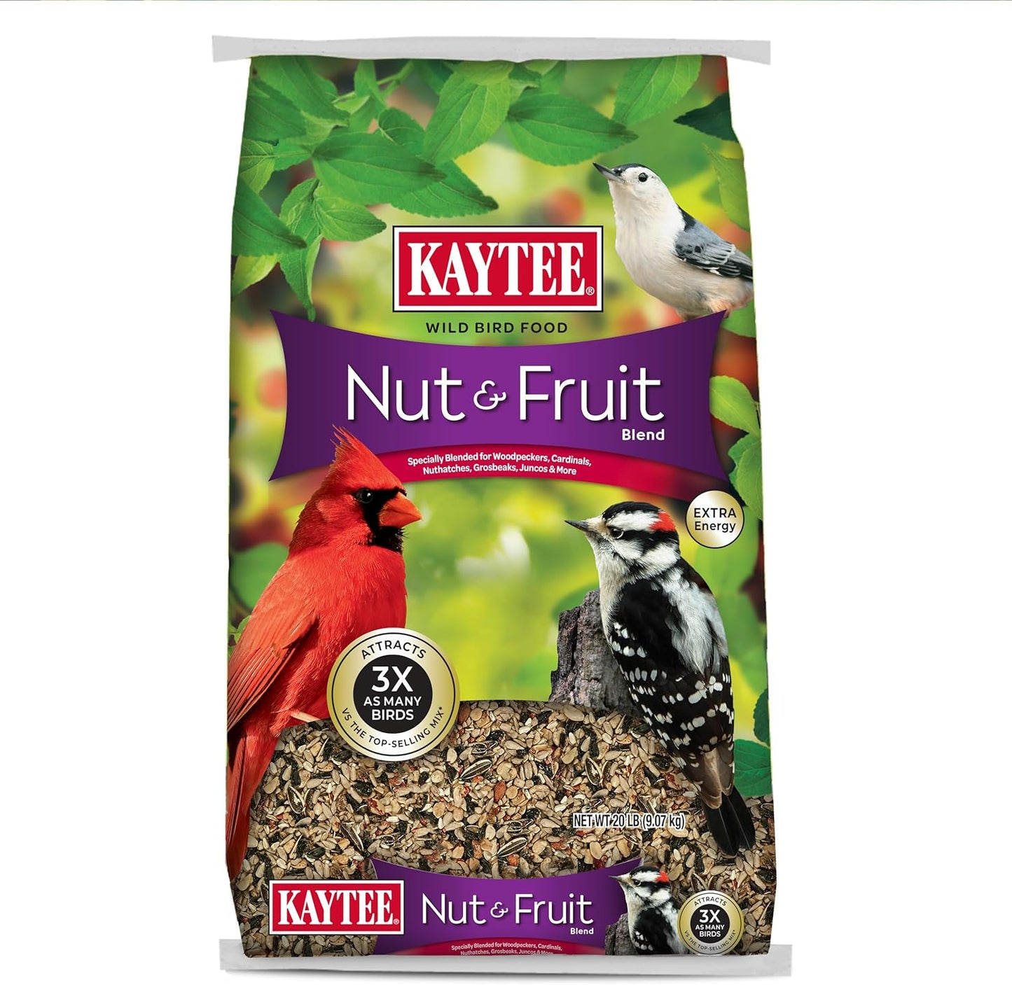Nut & Fruit Wild Bird Seed - Premium 5 lb Blend for Backyard Birds