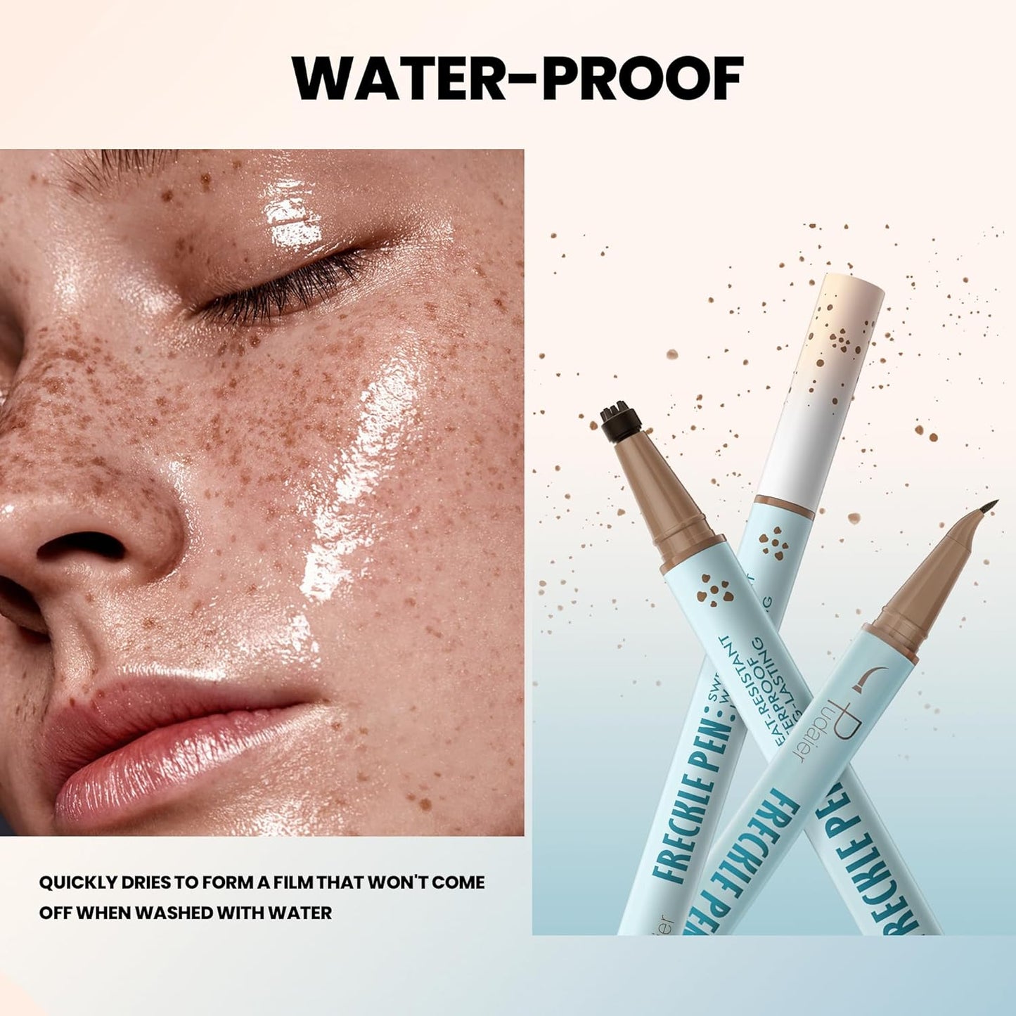 Freckle Pen Set - 2-in-1 Dual Ended Microblading & Freckle Stamp | Waterproof, 24HR Longwear, 2 Color Combos