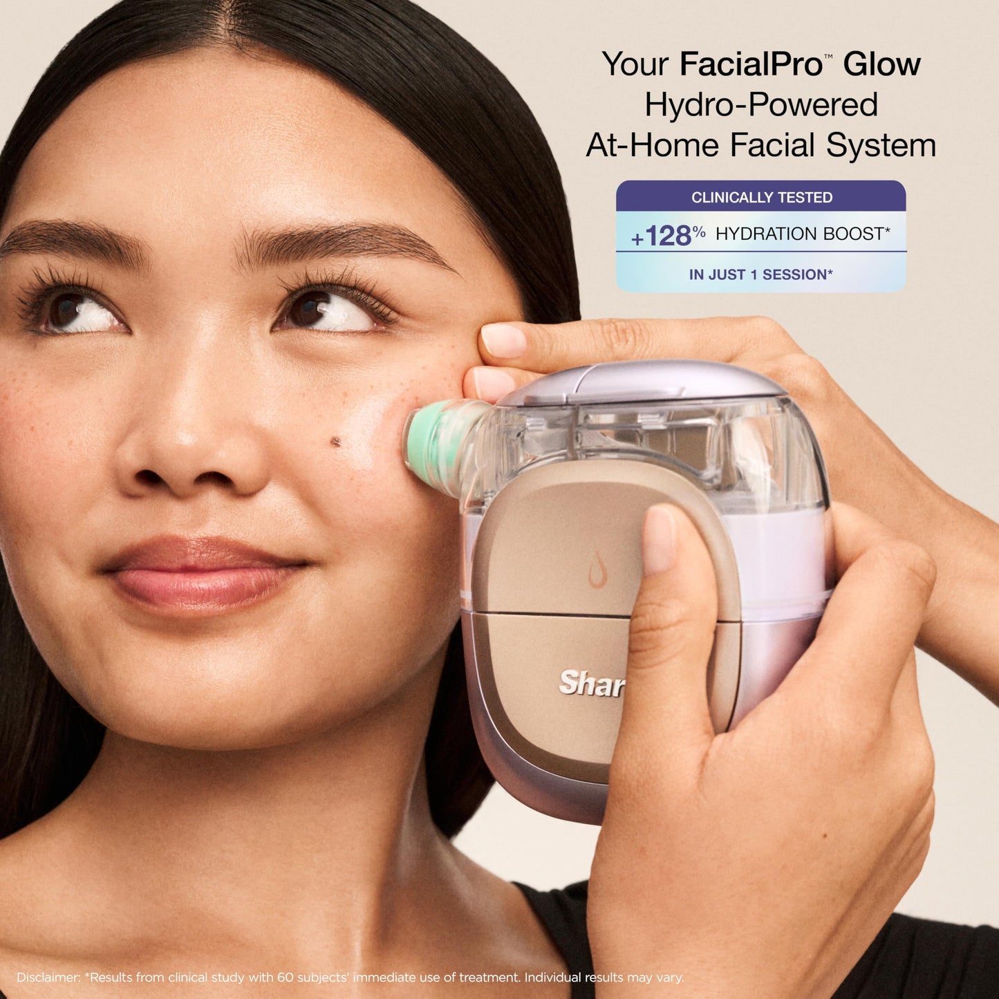 Shark FacialPro Glow at-Home Hydro-Powered Facial System with DePuffi Hot & Cold Therapy – Professional Spa Skincare Device for Pore Cleansing, Hydration, & Radiant Glow, Black, FH320BK