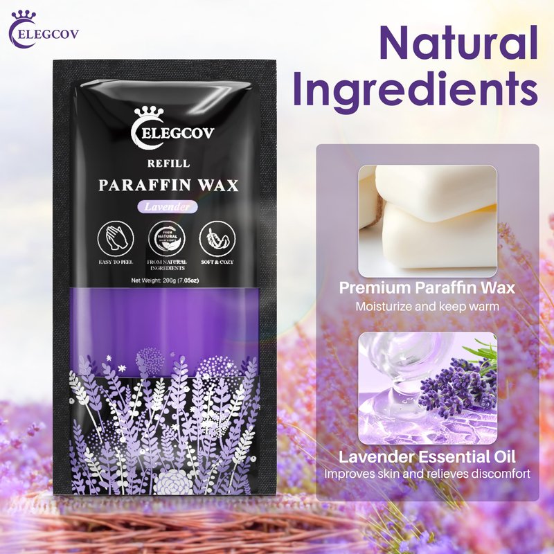 Paraffin Wax Kit - Paraffin Wax Refills - Paraffin Wax for Hand and Feet Refill, Paraffin Wax for Hands, Skin Moisturizing, Non-Greasy, Easy-Peeling