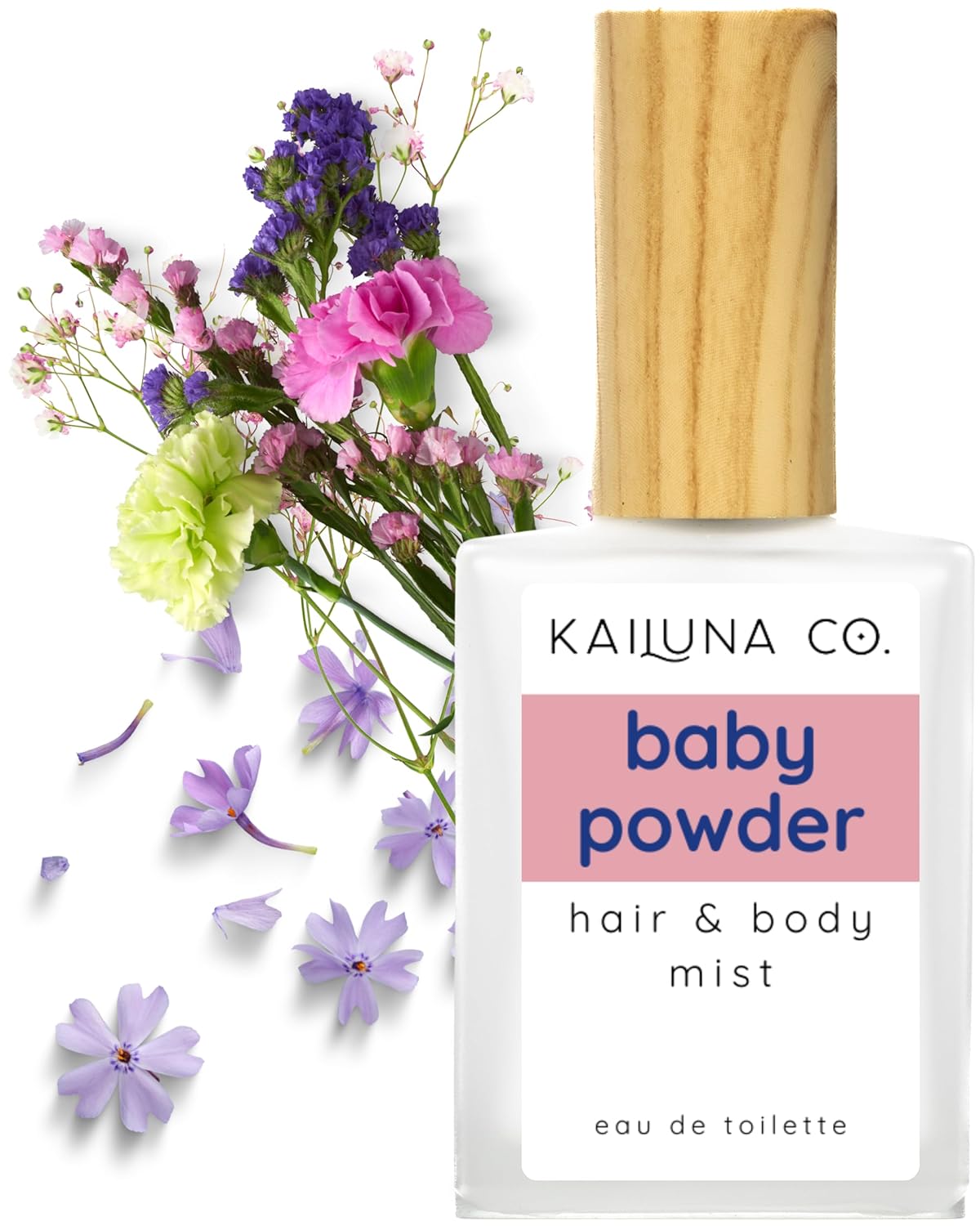 Kailuna Co. Baby Powder Hair & Body Mist Spray - Natural Essential Oils, Alcohol-Free | 0.5 Fl Oz
