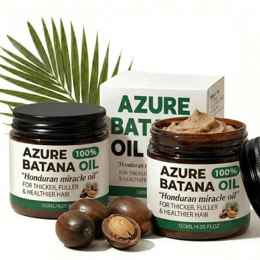 Batana Oil for Hair Growth - 100% Raw Organic Hair Mask | Prevents Hair Loss, Promotes Thickness - 4.06 fl oz (2 Pack)
