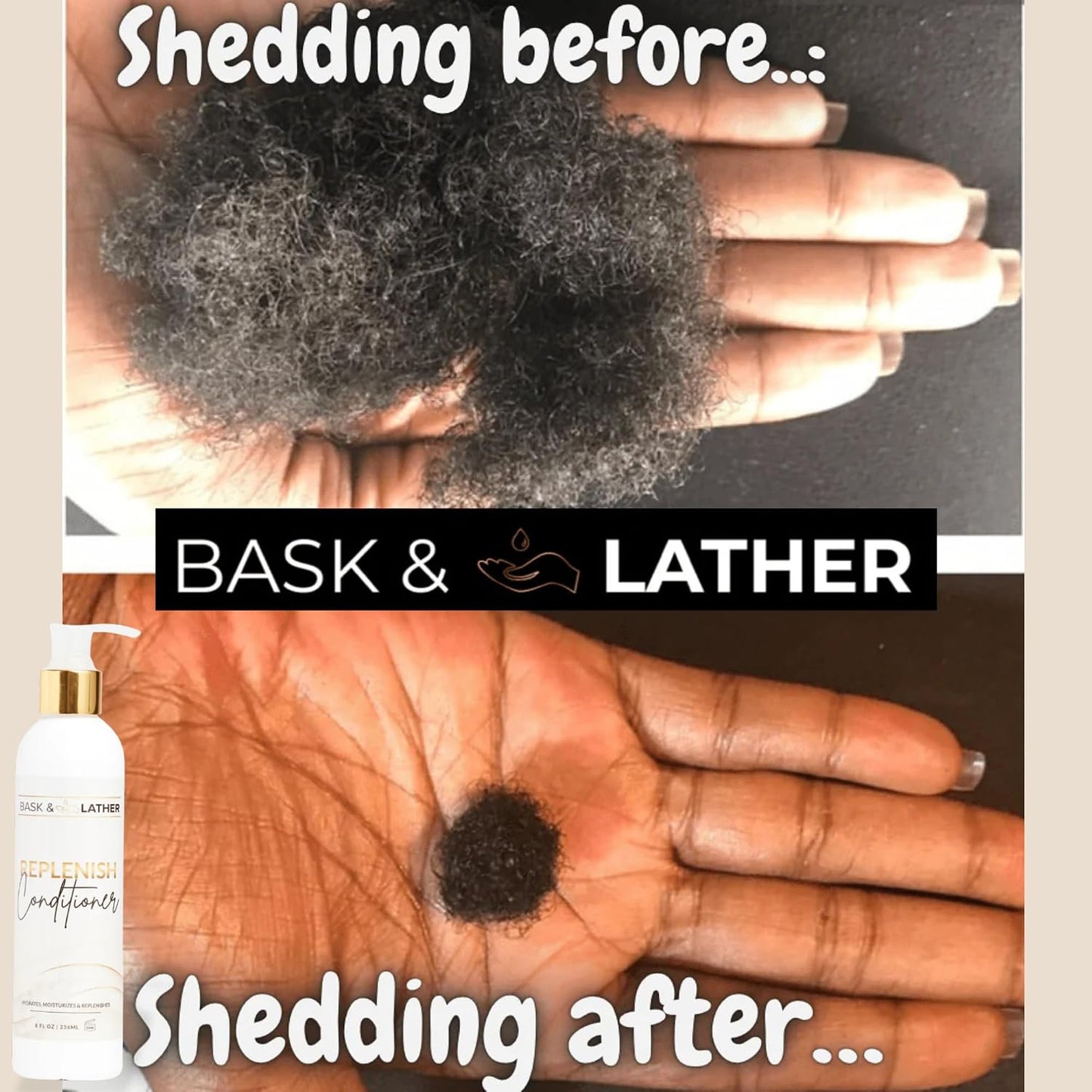 Replenish Conditioner - Deep Hydrating Natural Formula for Elasticity & Detangling | Silicone-Free, 8 oz