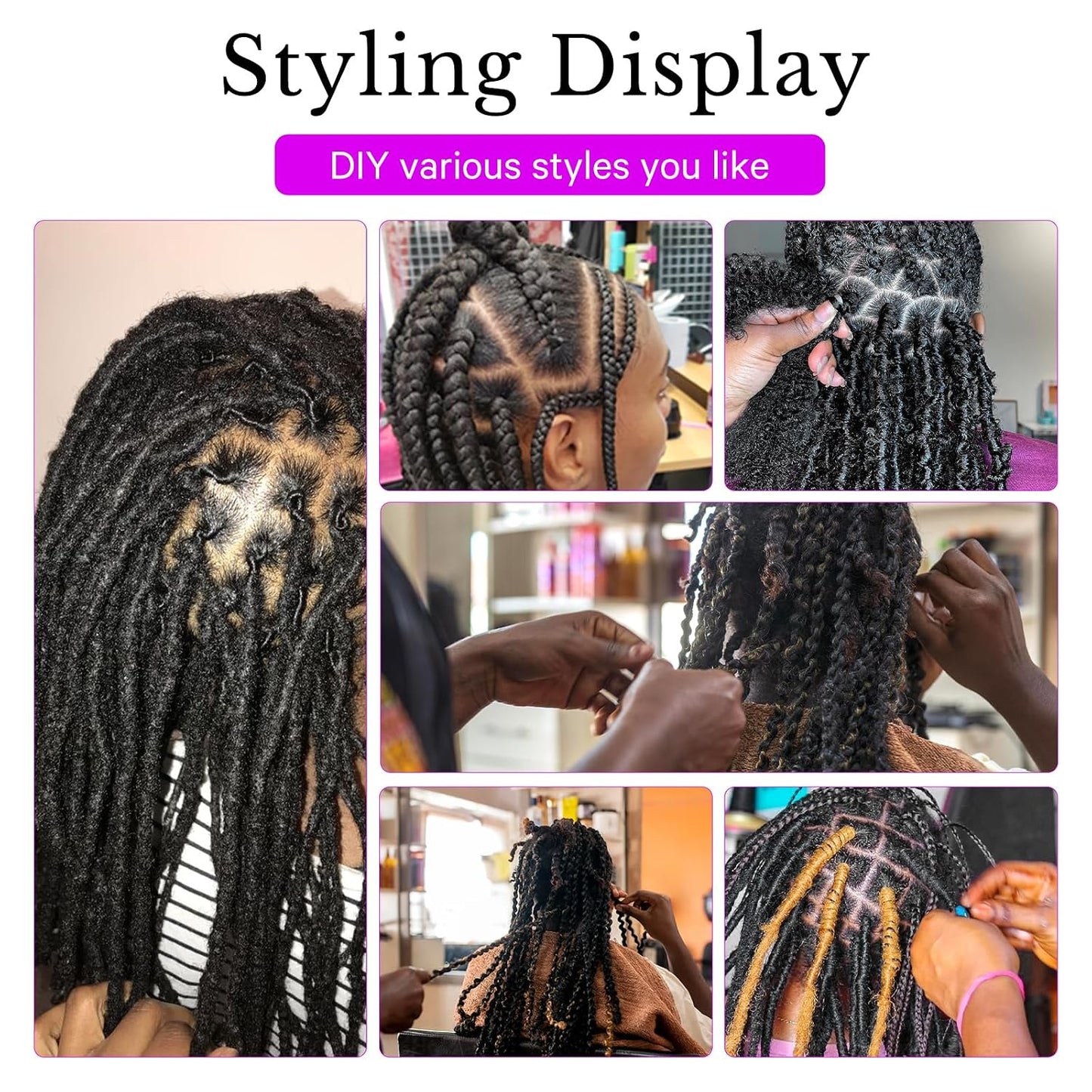 Real Hair Mannequin Head - 18" Human Hair Cosmetology Training Doll for Styling, Dying & Braiding | Black