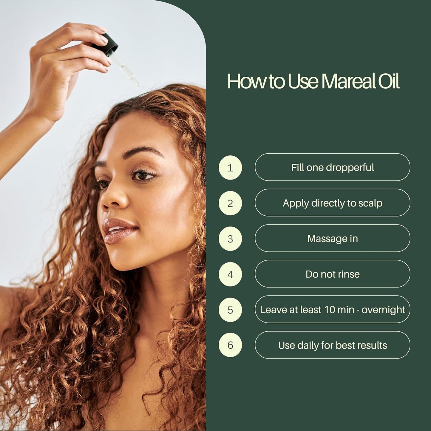 Rosemary Oil for Hair Growth - Natural Scalp Treatment | Infused with Castor & Coconut Oil | 1.7 fl oz