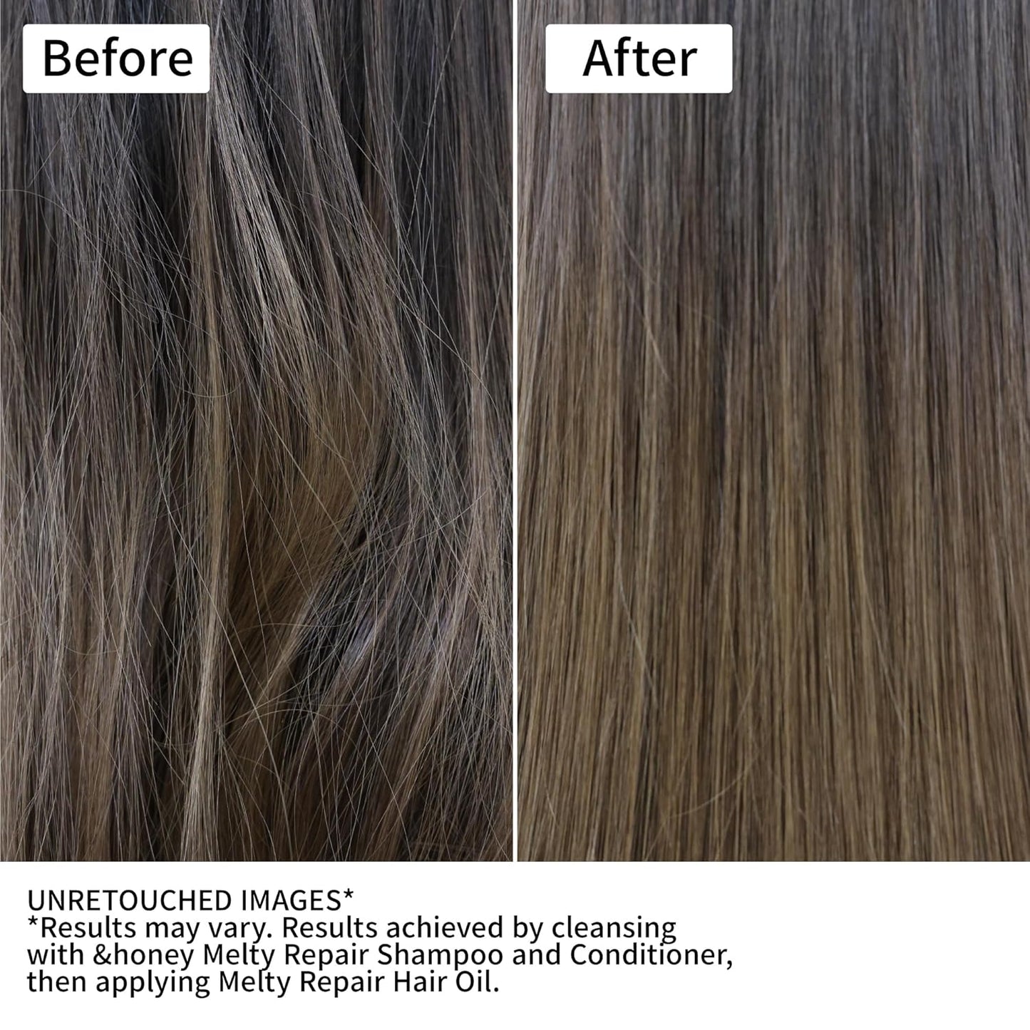Honey Melty Moist Repair Shampoo & Conditioner Set - Sulfate-Free Hair Care for Frizz Control | 440mL + 450g