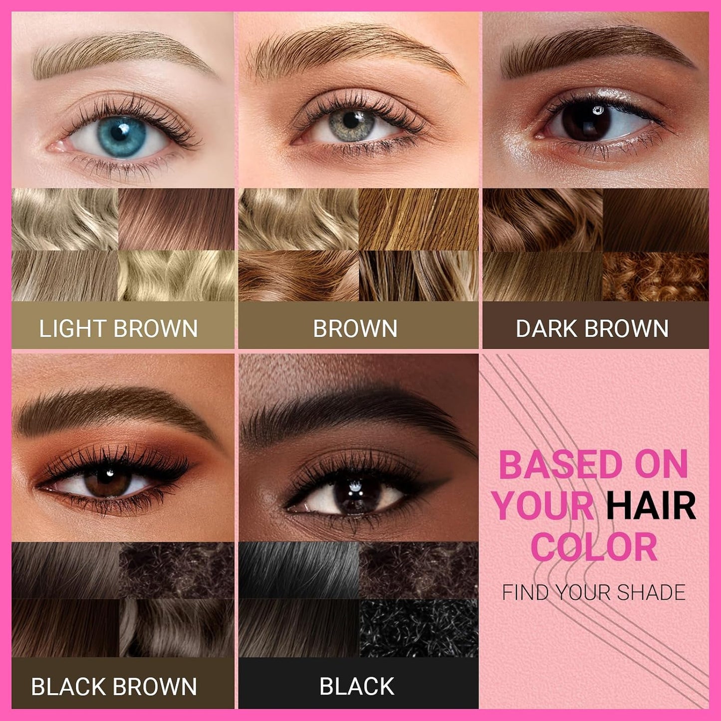 Eyebrow Pen - 2-in-1 Eyebrow Pencil with 4-Fork & Brush Tip for Natural Hair-Like Brows | Dark Brown