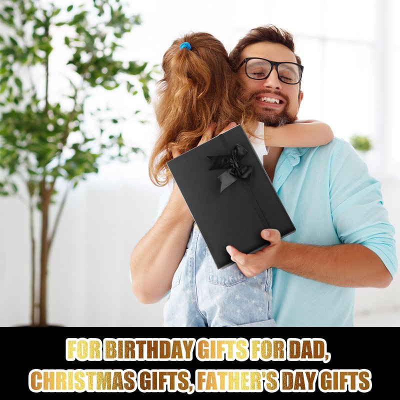 Skylety 13 Pcs Birthdays Gifts Baskets for Men Father Gift for Men Birthdays Gift Box 16 oz Tumblers Wallet Toiletry Bag Sock Bottle Opener Belt Bracelet Glasses Pen for Father's Day Dad Husband