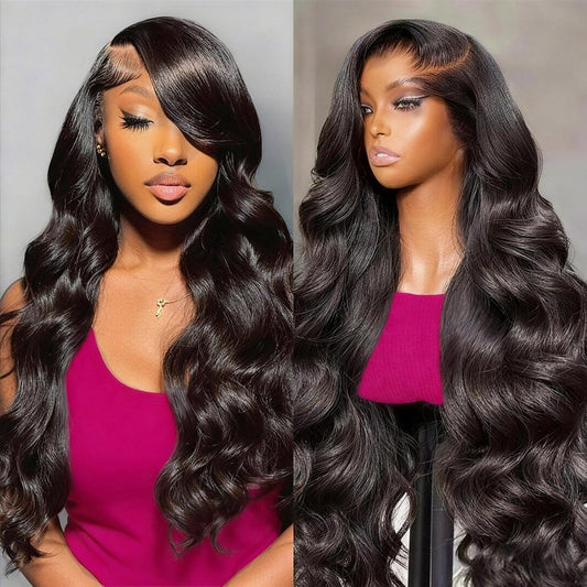 Oxcart 30Inch 13X6 Lace Front Wigs Human Hair Body Wave 200% Density HD Transparent Lace Frontal Wigs Body Wave Glueless Wigs Human Hair Pre Plucked for Women