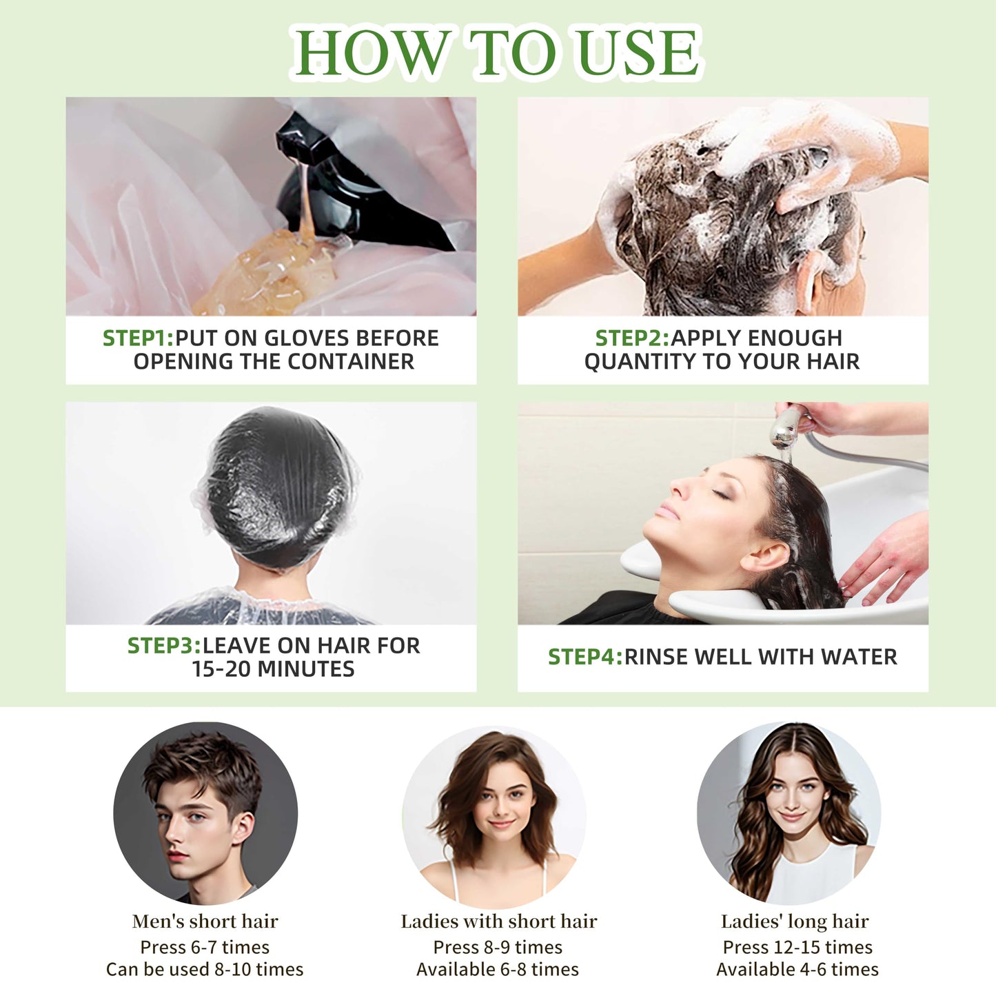 SHIHUANUO Hair Dye Shampoo 3 in 1 for Gray Hair Coverage, Herbal Ingredients Natural Shampoo Hair Dye for Women & Men/Ammonia-Free 520m（Wine Red）
