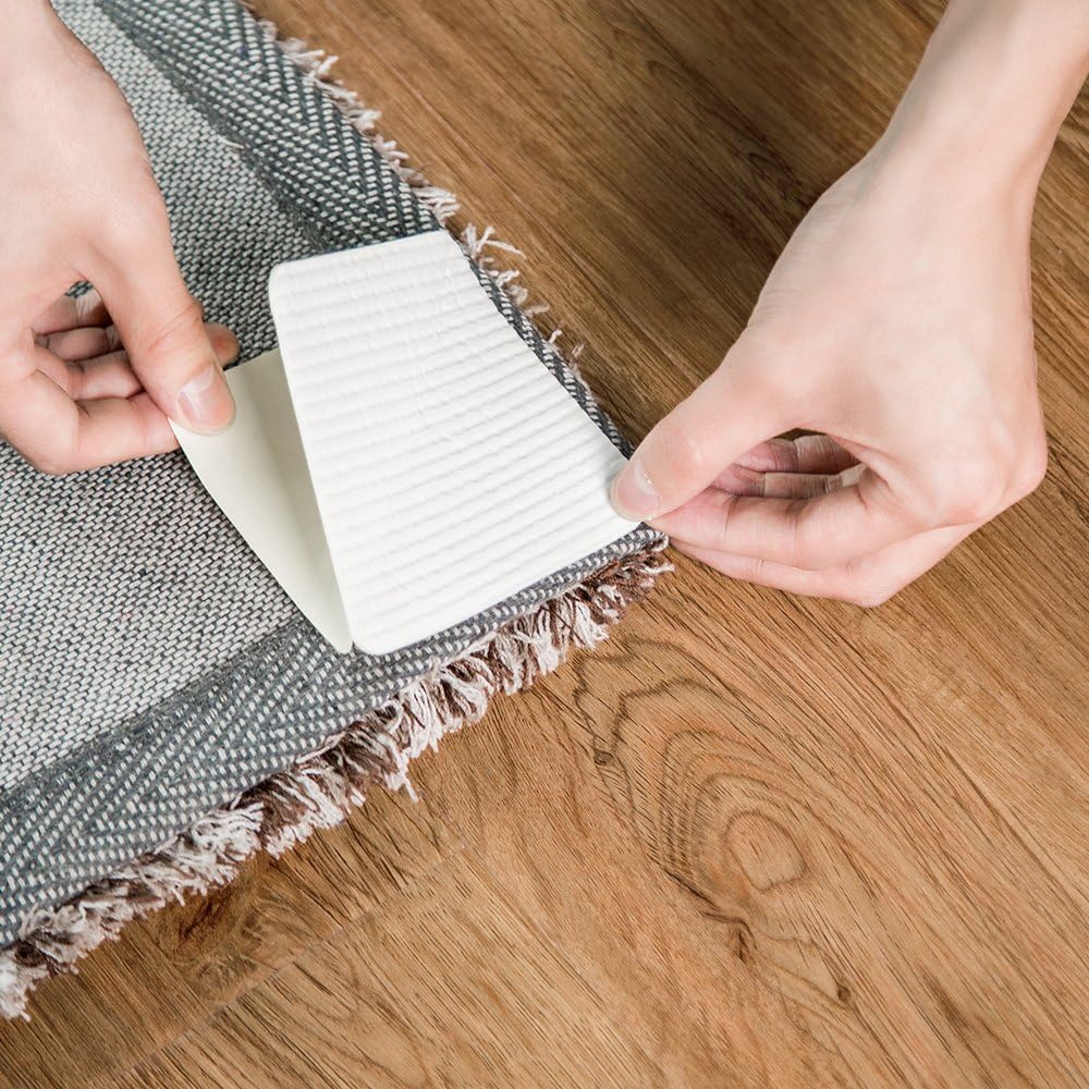 Vacuum Tech Rug Pad Gripper - Non-Slip Carpet Tape for Hardwood Floors | Keeps Rugs in Place & Prevents Curling