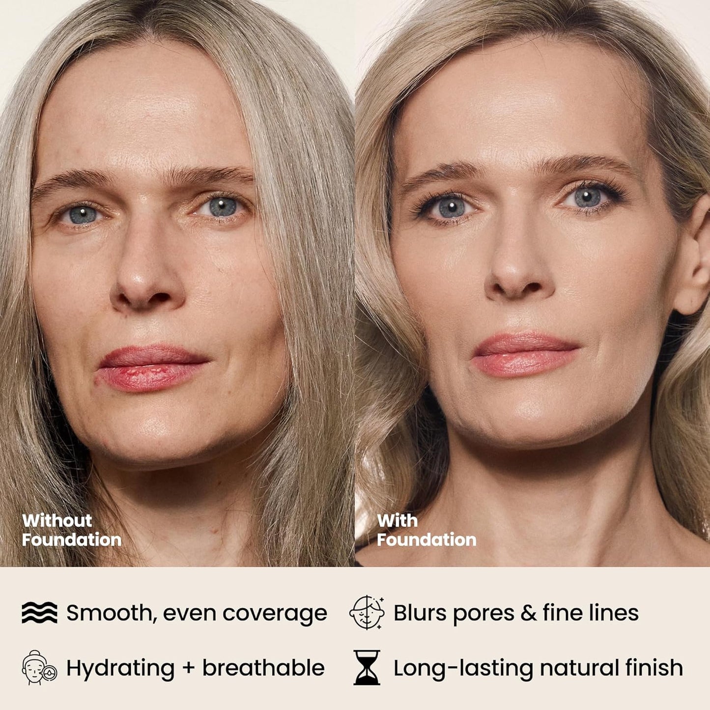 Hush Glow™ Foundation Cushion SPF 30 - Lightweight Skincare-Infused Foundation with Mushroom Applicator for Mature Skin | Brunet Brown