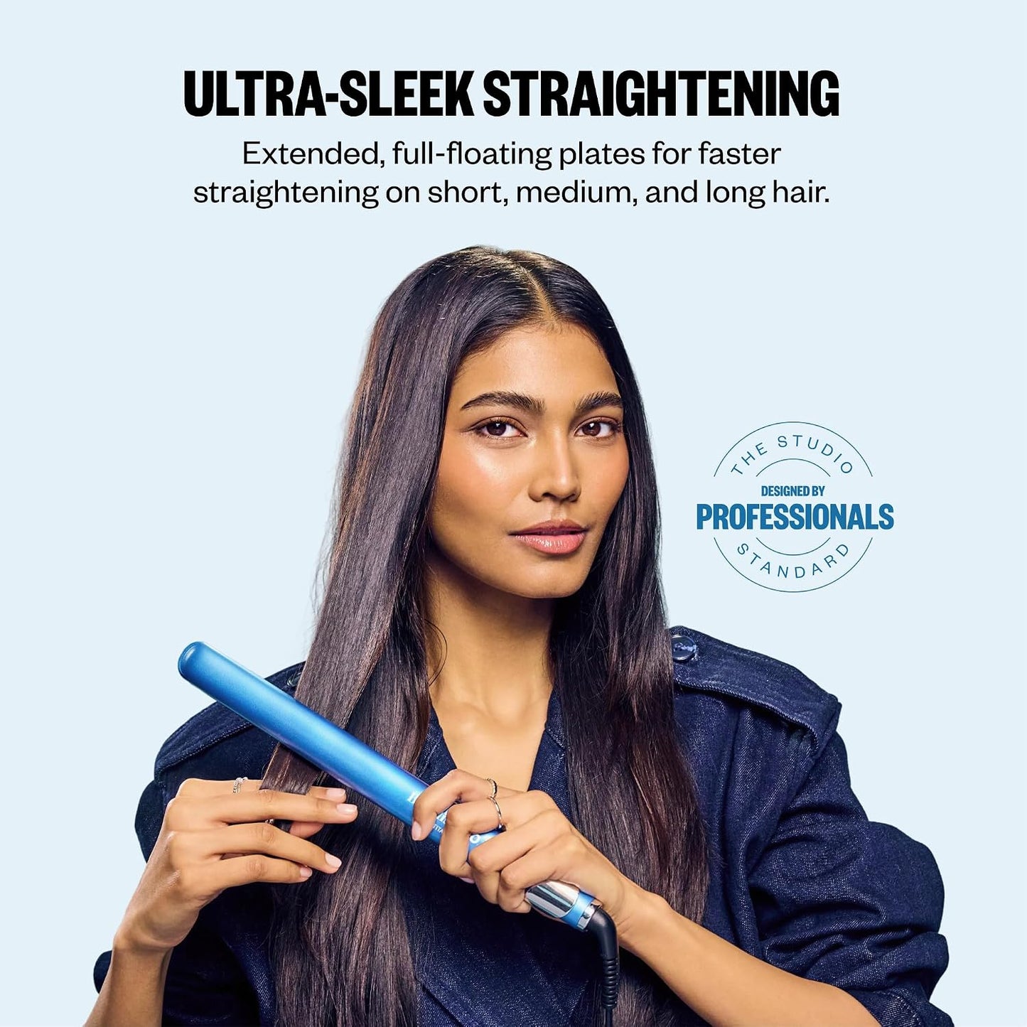 BabylissPRO Nano Titanium Hair Straightener - Ultra-Sleek Flat Iron for All Hair Types