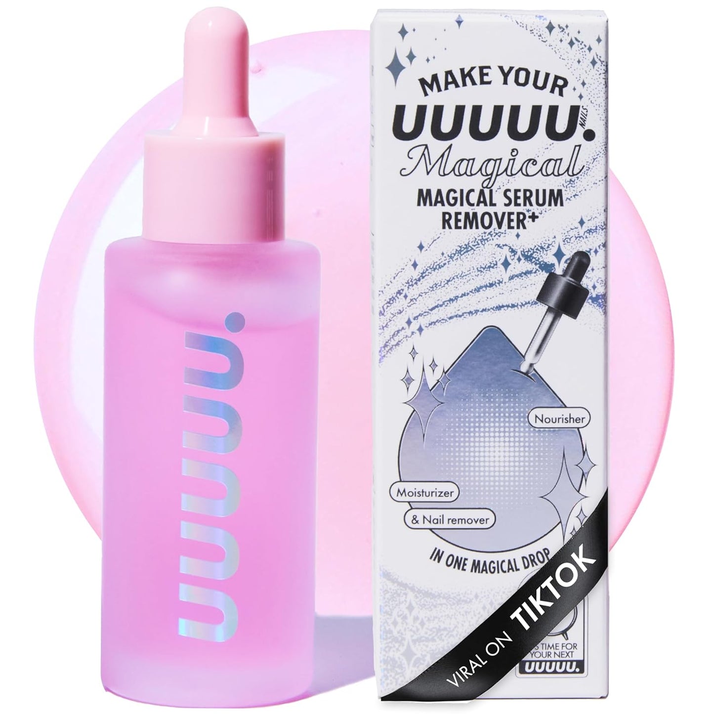 Gel Nail Strip Remover - Magical Serum for Semi-Cured Gel Strips | Non-Toxic, Odorless & Nourishing Formula