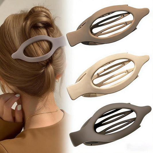 Flat Hair Clips for Women, Flat Claw Clips & Duckbill Hair Clips for Thick or Thin Hair, No-Slip Grip Hair Styling Accessories for Daily Use (Multicolor-A)