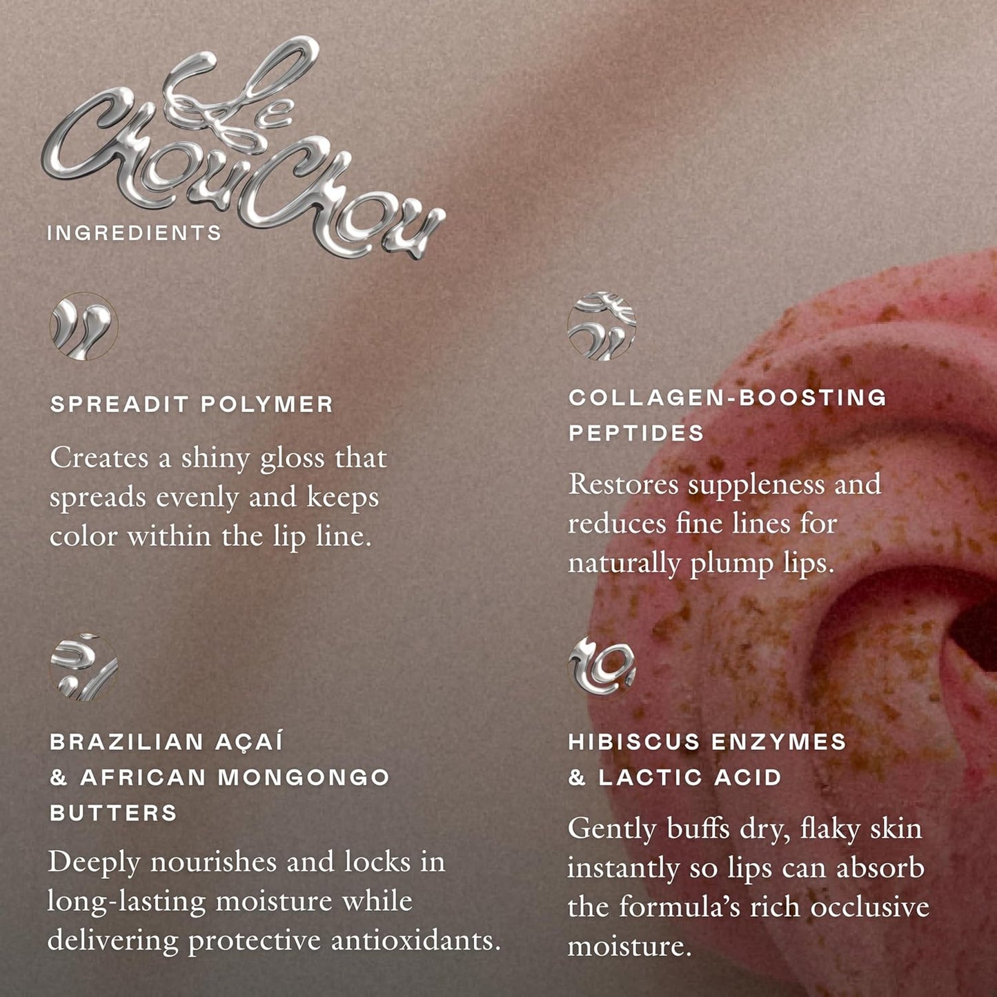 Eadem Lip Softening Balm - Overnight Hydrating Lip Mask & Gloss | 0.5 oz, Chateau Rose