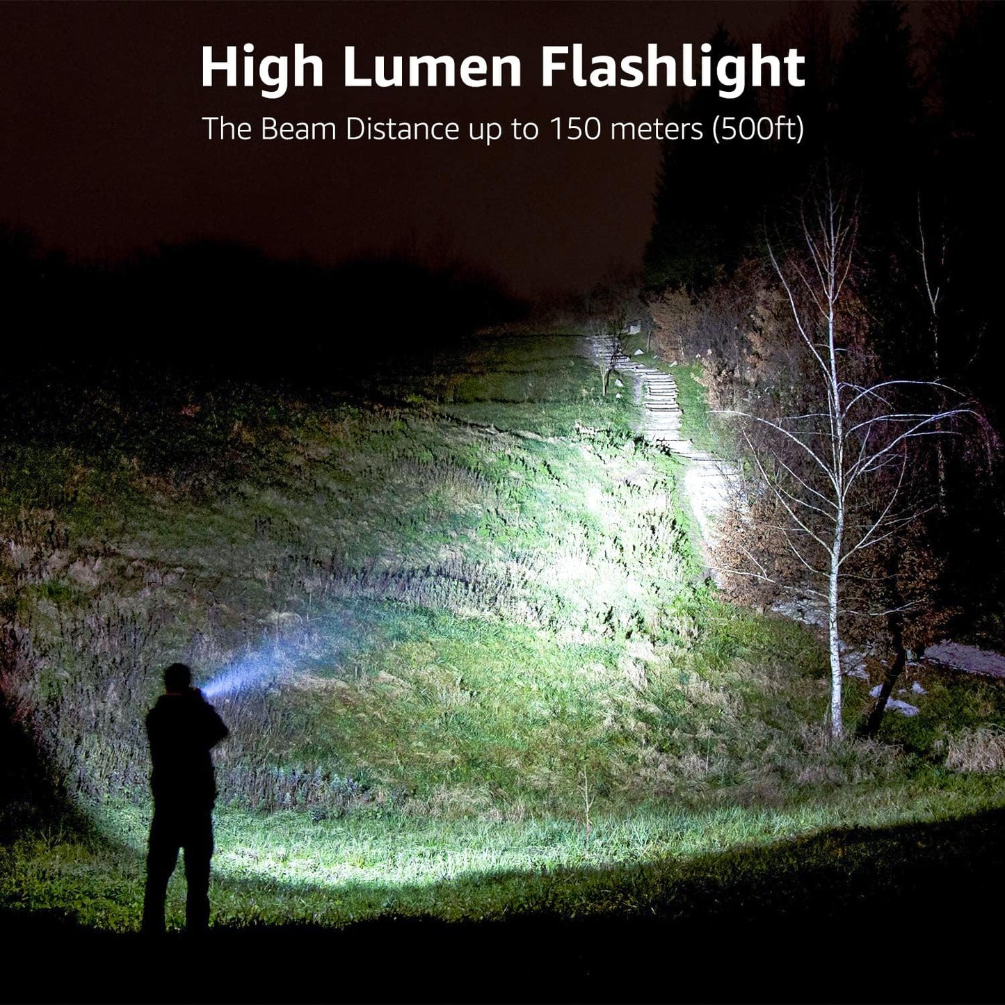 LED Flashlights - High Lumens Waterproof Tactical Flashlight | Adjustable Focus for Outdoor & Emergency Use