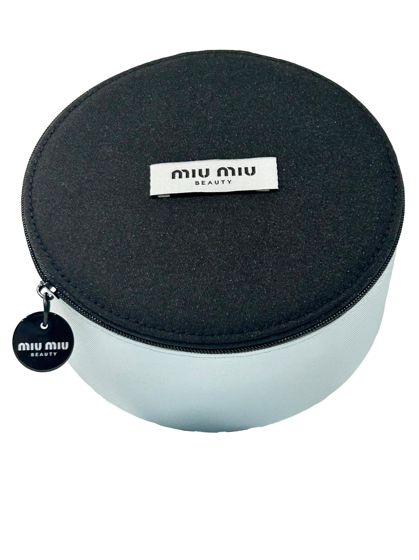 Miu Miu Circle Vaniity Cosmetic Bag Pouch Makeup Toiletry Zip Travel Fragrance Beauty Miutine Trousse (6L X 6H X 3W) - WOMEN - 9541