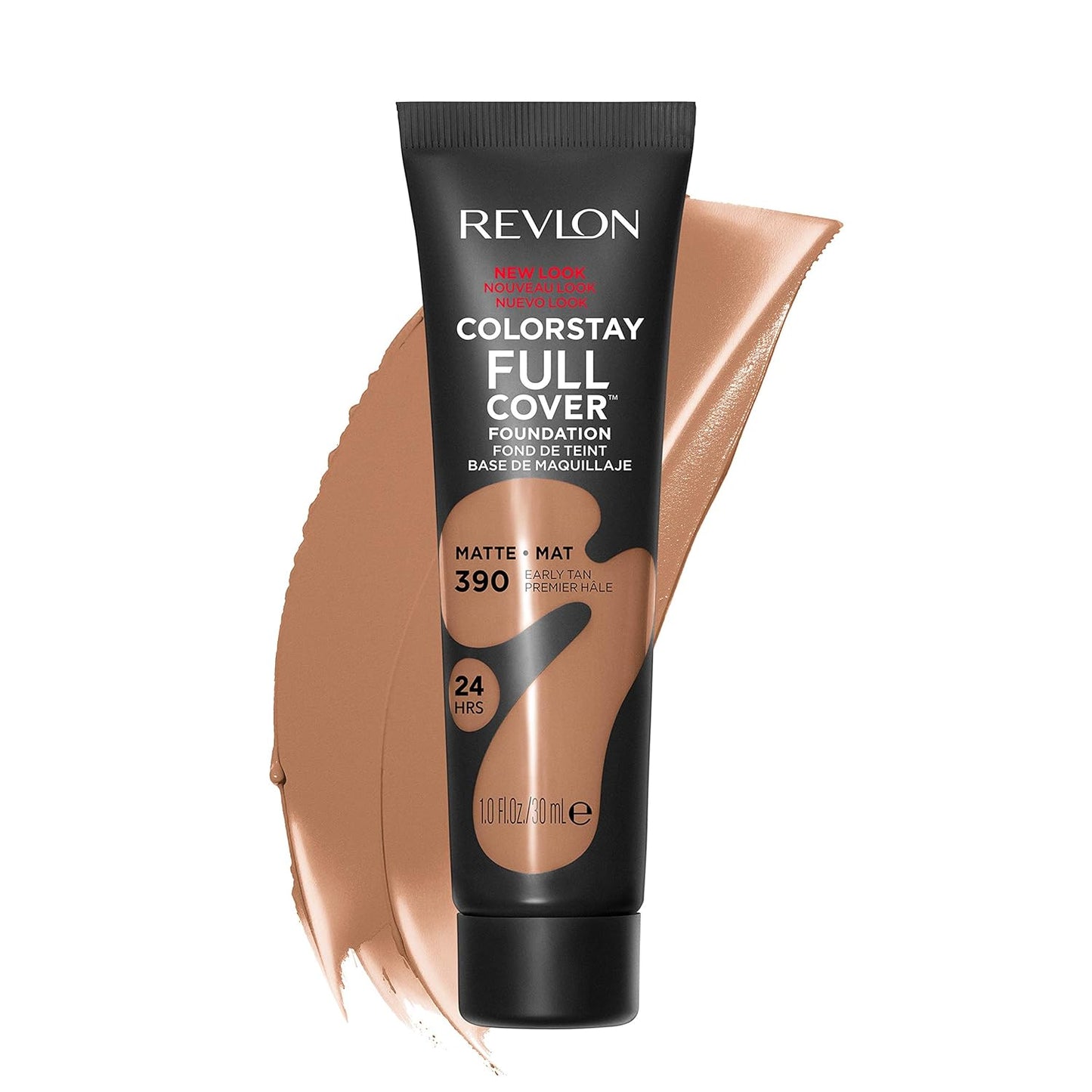 Revlon ColorStay Full Cover Matte Foundation - Heat & Sweat Resistant, Almond (405), 1.0 oz