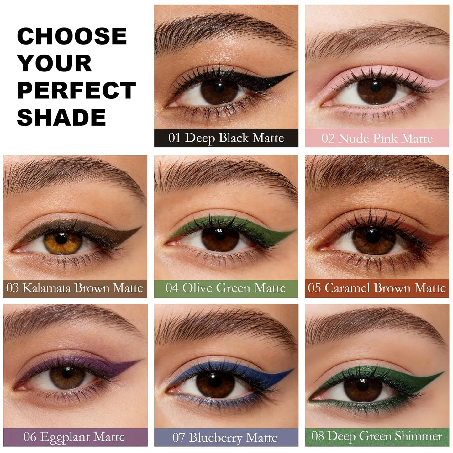Deep Purple Plum Eyeliner Pencil - Waterproof, Long-Lasting, High-Pigmented Formula | Ideal for Mature Skin