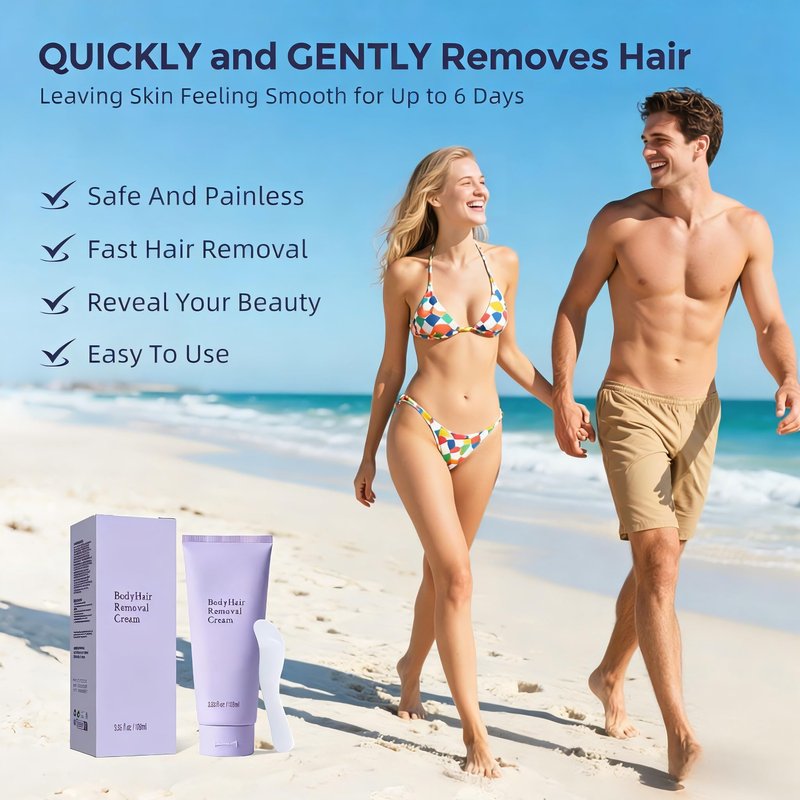 Hair Removal Cream for Women, Plant-Based Sensitive Skin Formula, Fast-Acting Depilatory Cream for Legs/Arms/Underarms/Stomach/Bikini Line, 2-in-1 Hair Removal ((3.38 Fl Oz (Pack of 3)))