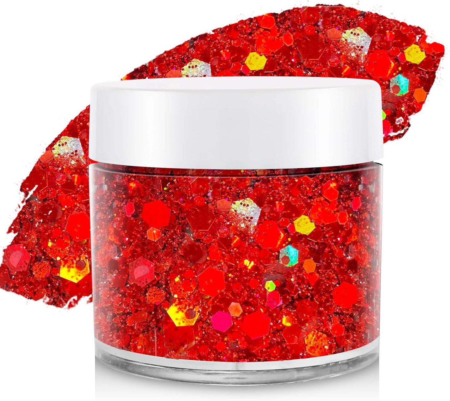Blue Face Glitter Gel - 4th of July Body Glitter for Festivals | 50ML Sparkling Hair & Makeup