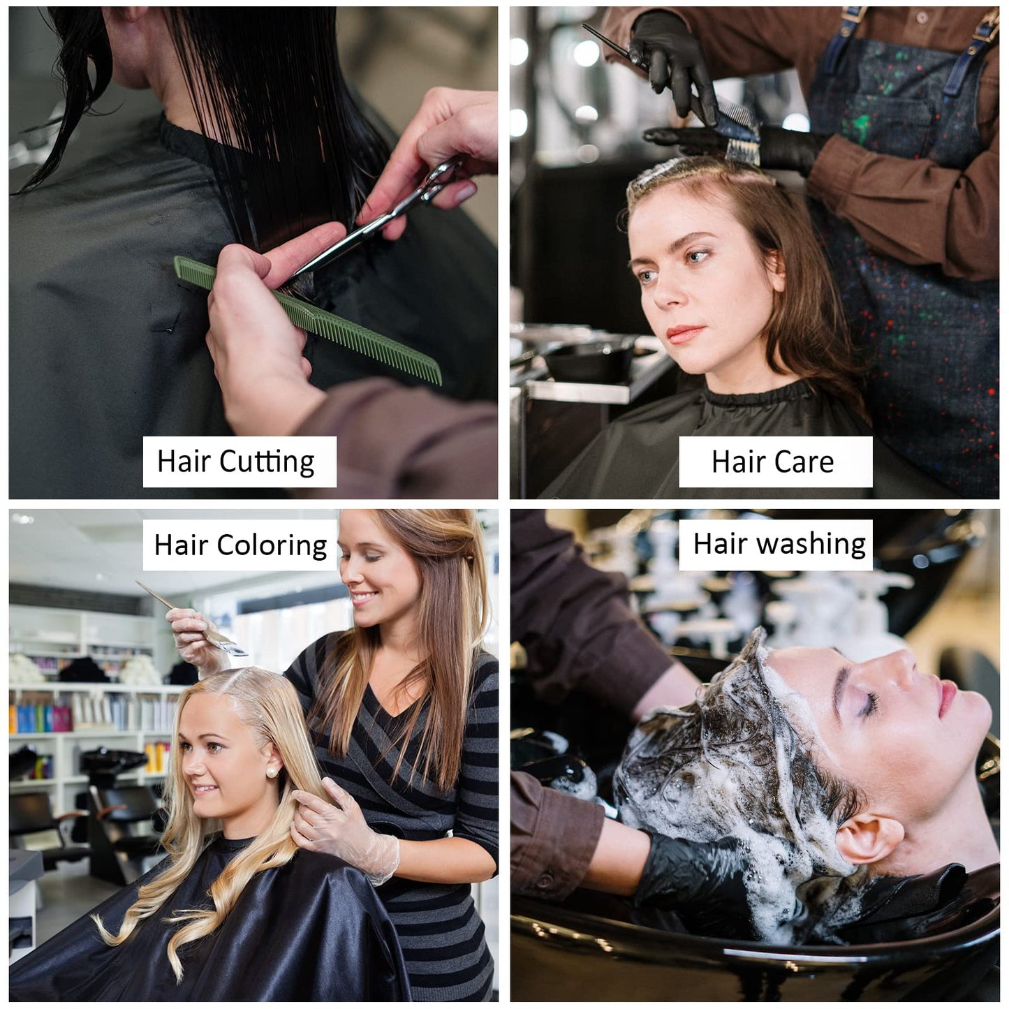 Foaincore 20 Pack Professional Hair Cutting Salon Nylon Cape Barber Styling Hair Cape with Snap Closure(59 x 51 Inches)