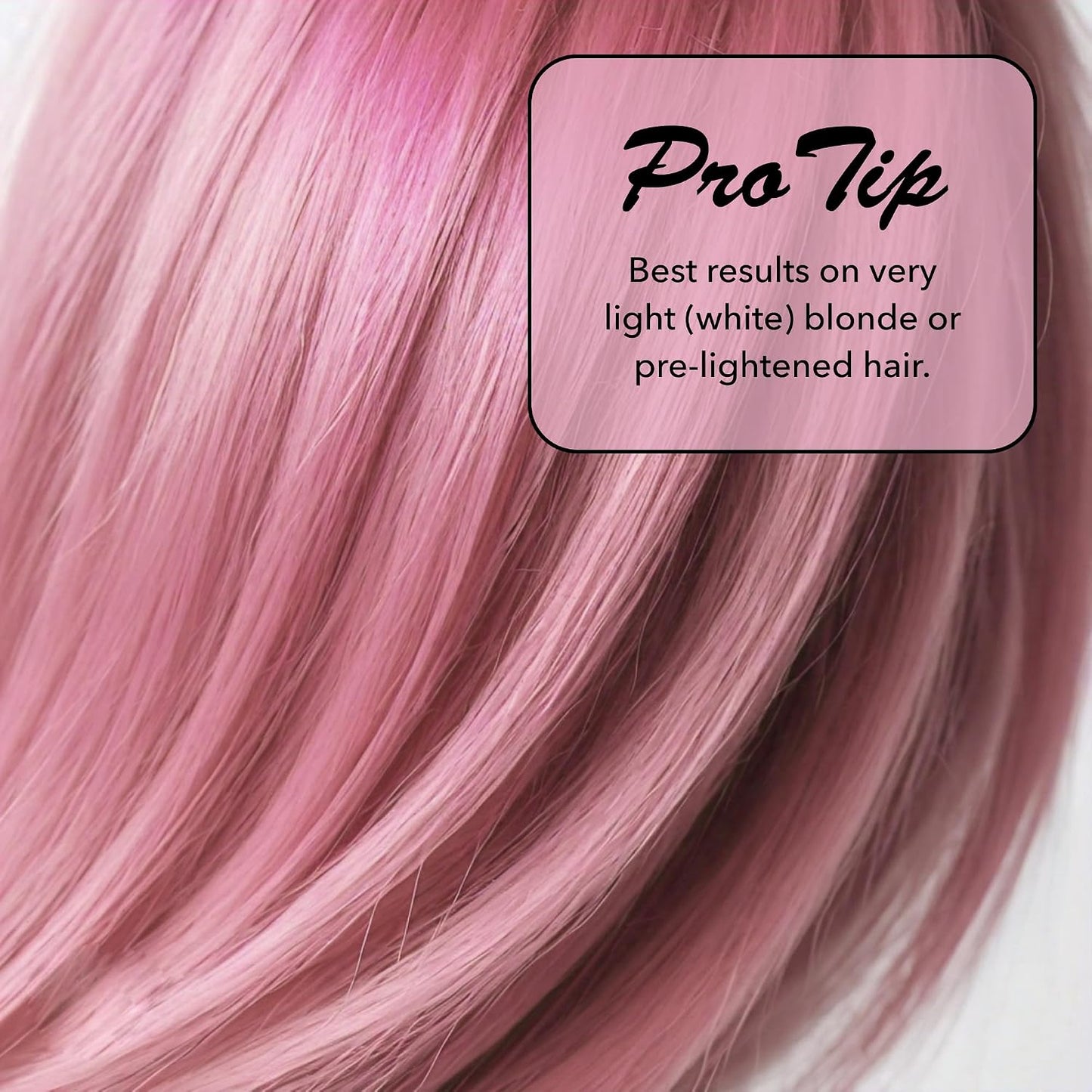Vegan Instant Hair Color - Semi-Permanent Nourishing Dye for Pre-Lightened & Blonde Hair | Rose, 3.38 Fl Oz