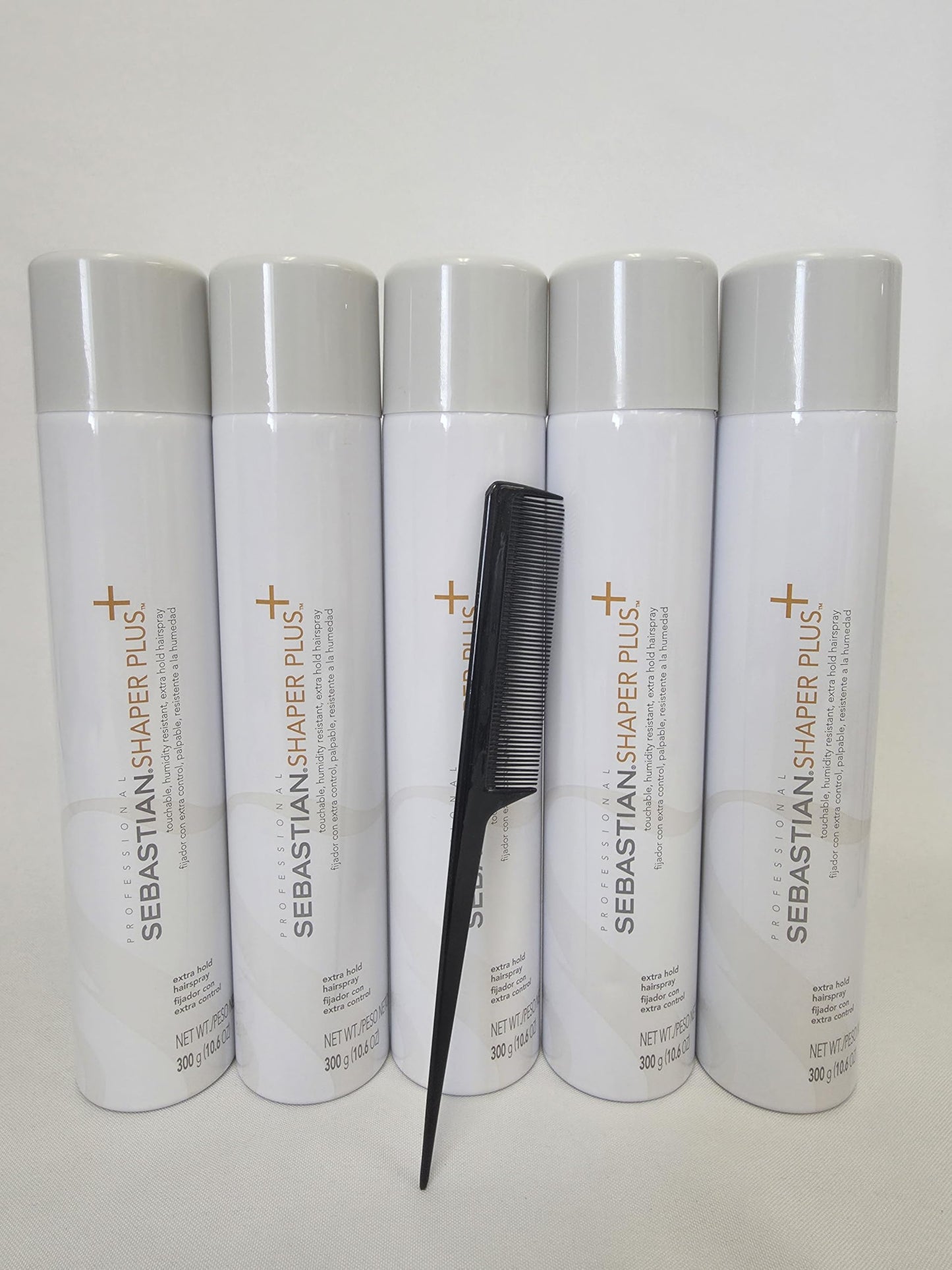 Shaper Plus Hairspray Extra Hold 10.6oz with Black Comb (5pack)