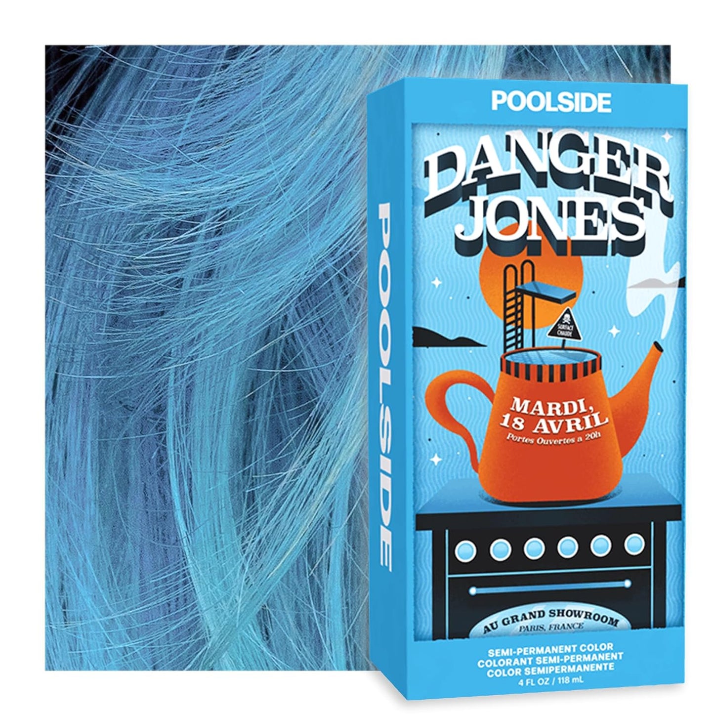 Adrenaline Neon Green Semi-Permanent Hair Color - Vibrant, Long-Lasting Formula