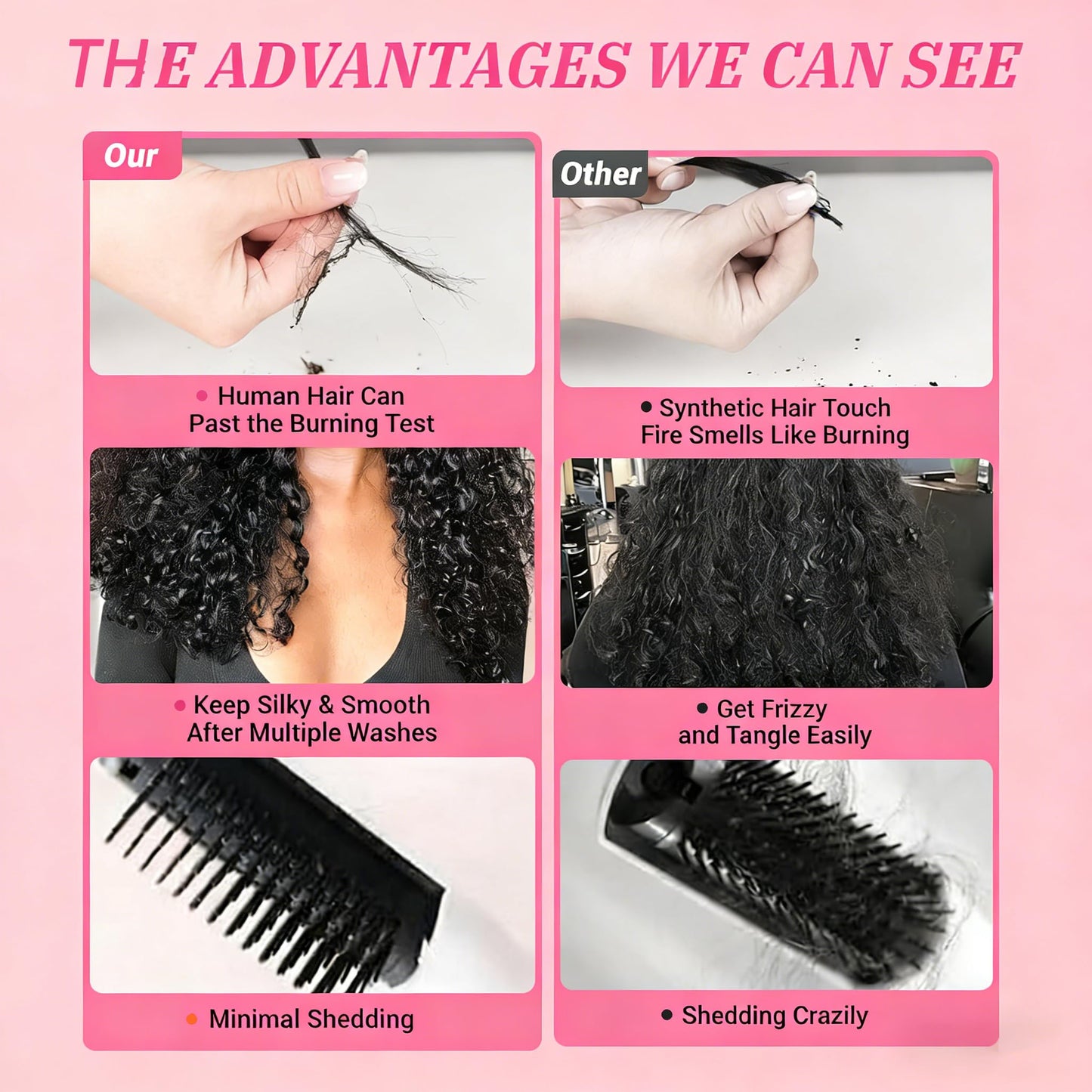 20 22 24 Inch Burmese Curly Human Hair Bundles 3C4A Water Wave 100% Unprocessed Virgin Hair Double Weft Quick Weave Extensions for Women Natural Color (Only 3 Bundles without Closure)