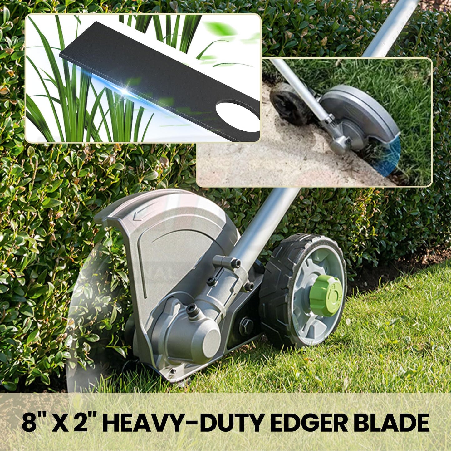 Karbay 5 Pack 613223 Edger Blades Compatible with Ryobi, Echo, Stihl, Maruyama, Green Machine Edger, Replace 720-237-001, 4133-713-4101, 216062, 237001-1 Inch Center Hole