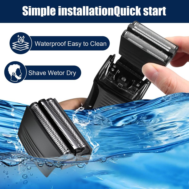Shaver Replacement Foil Compatible with Remington TITANIUM-X Flex & Pivot Foil and Cutter F5800 & F7800,1pack