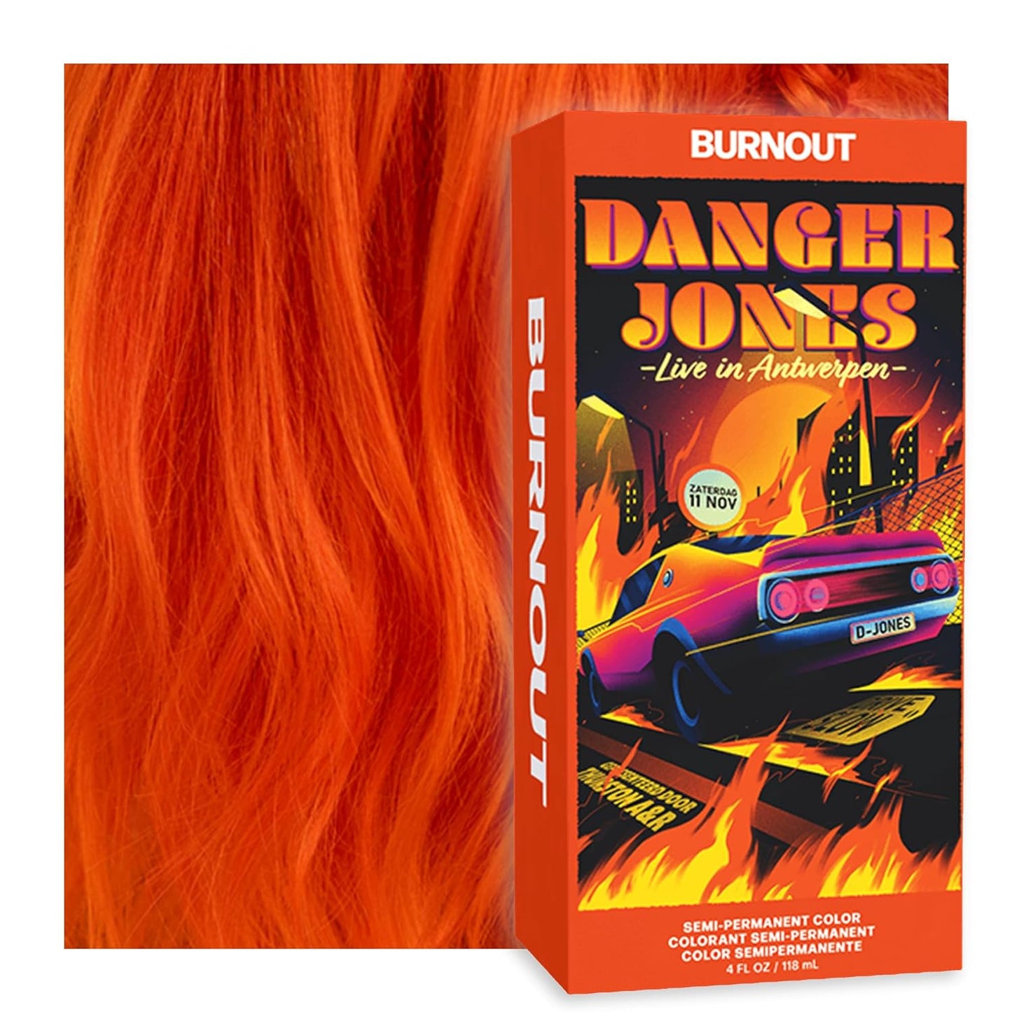 Adrenaline Neon Green Semi-Permanent Hair Color - Vibrant, Long-Lasting Formula