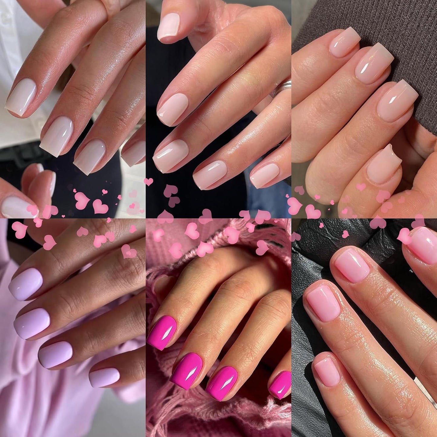 KQueenest Cat Eye Press On Nails - Glitter Almond Medium | 96 Pcs Sparkle Chrome Fake Nails for Women