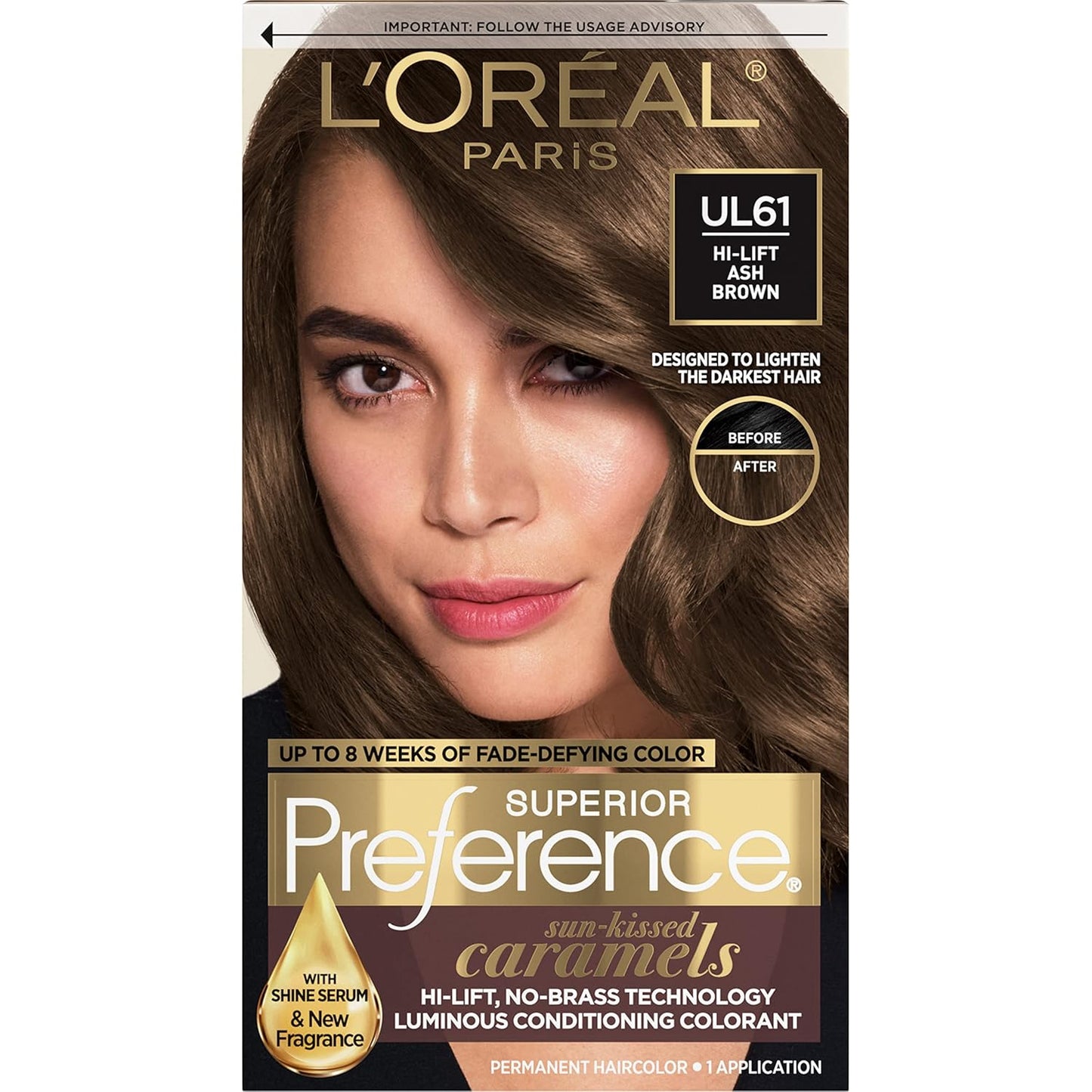 L'Oreal Paris Hair Color - Superior Preference Dark Ash Blonde 7A | Fade-Defying Permanent Dye for 9 Weeks of Radiance