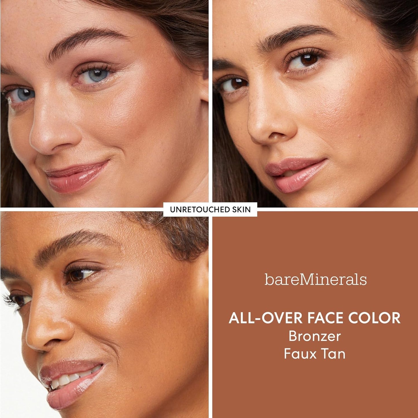 bareMinerals All-Over Face Bronzer - Talc-Free Loose Powder for Natural Glow | Vegan & Cruelty-Free