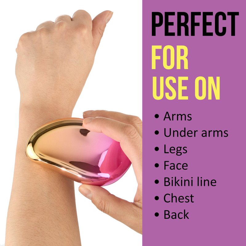 Crystal Hair Remover - 1pc Crystal Hair Eraser, Razorless Shaver Hair Removal Device | Pain-Free Hair Removal & Exfoliation Tool