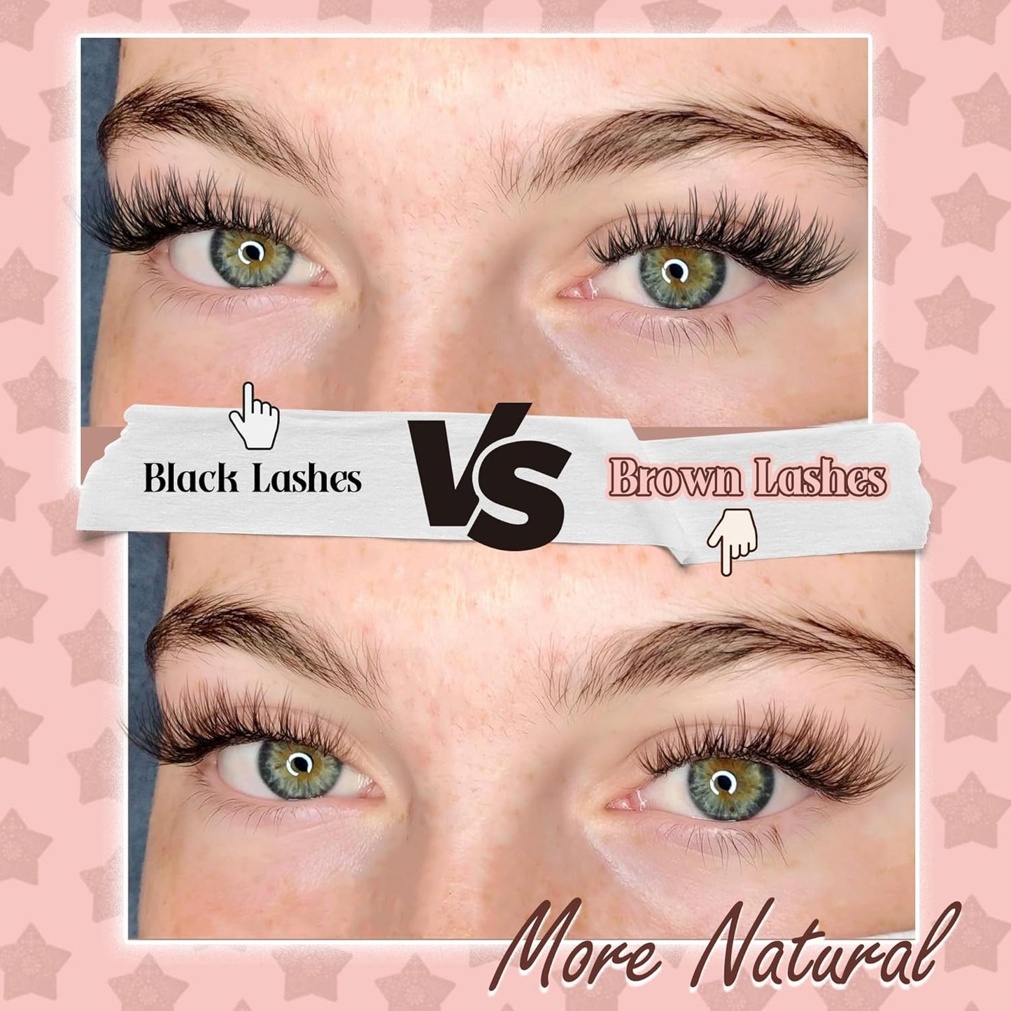 Brown Lash Clusters - Natural Wispy Eyelash Extensions | 154 Pcs C-Curly for Everyday Wear