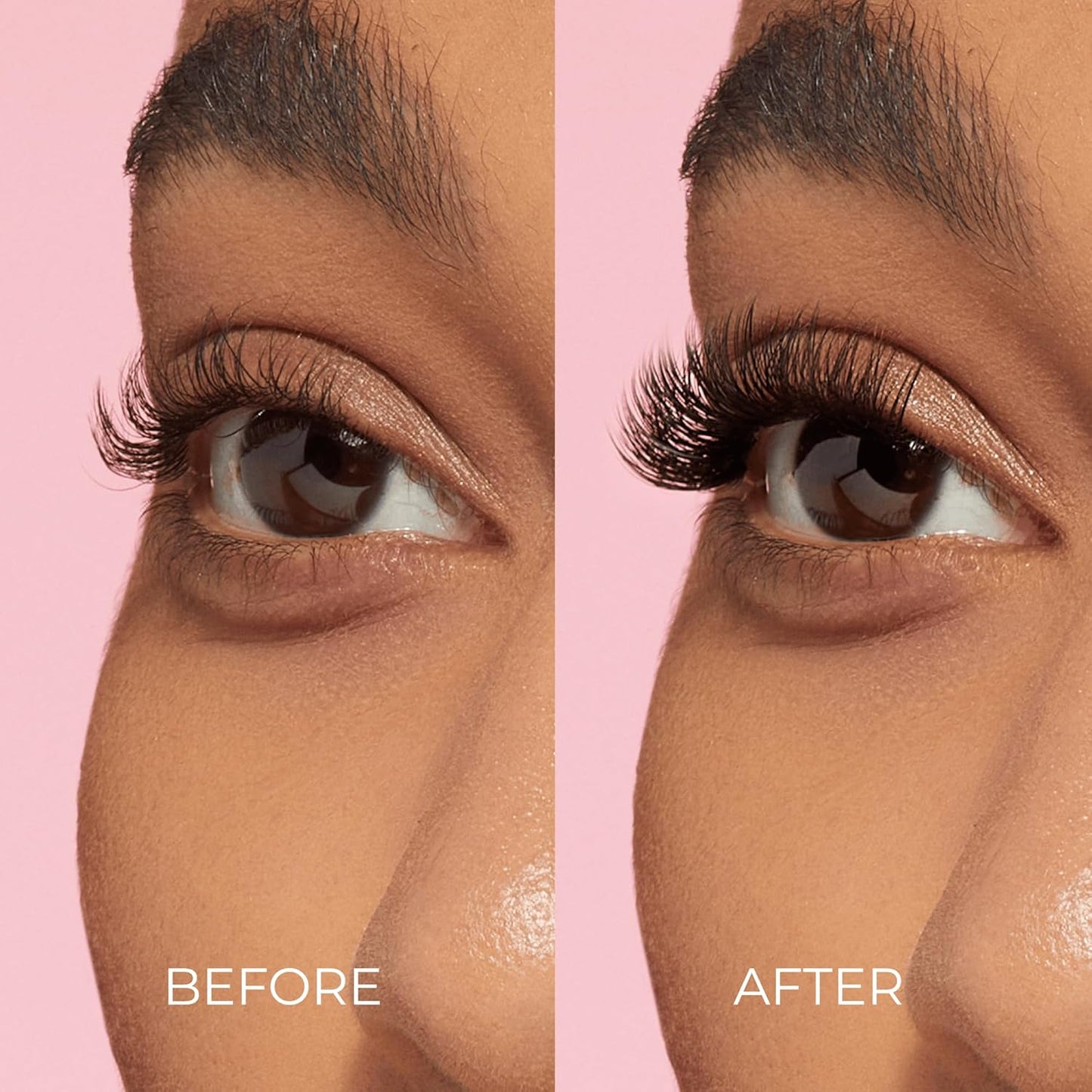 Kiss Impress Falsies - Self-Adhesive Eyelashes, 12mm-14mm Natural Volume | Black, No Glue Needed, Invisible Band