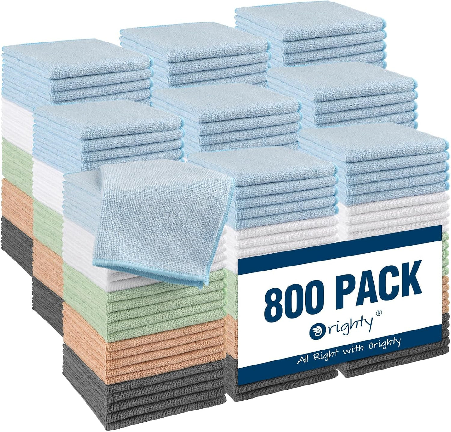 Microfiber Washcloths 20 Pack - Soft, Quick-Dry Face & Hand Towels for Travel, Gym, Spa | 11.5"x11.5", Black